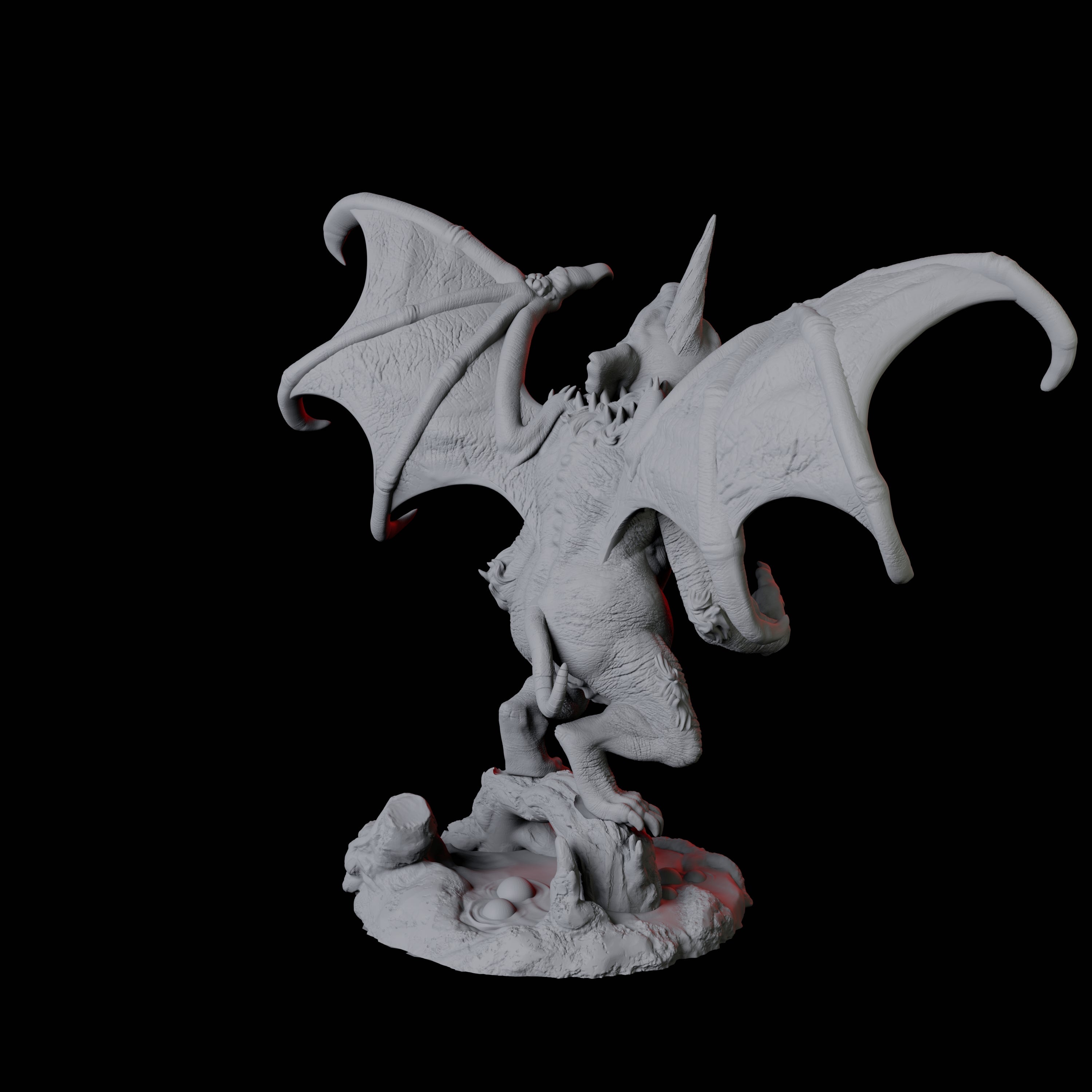 Demonic Rat C Miniature for Dungeons and Dragons, Pathfinder or other TTRPGs