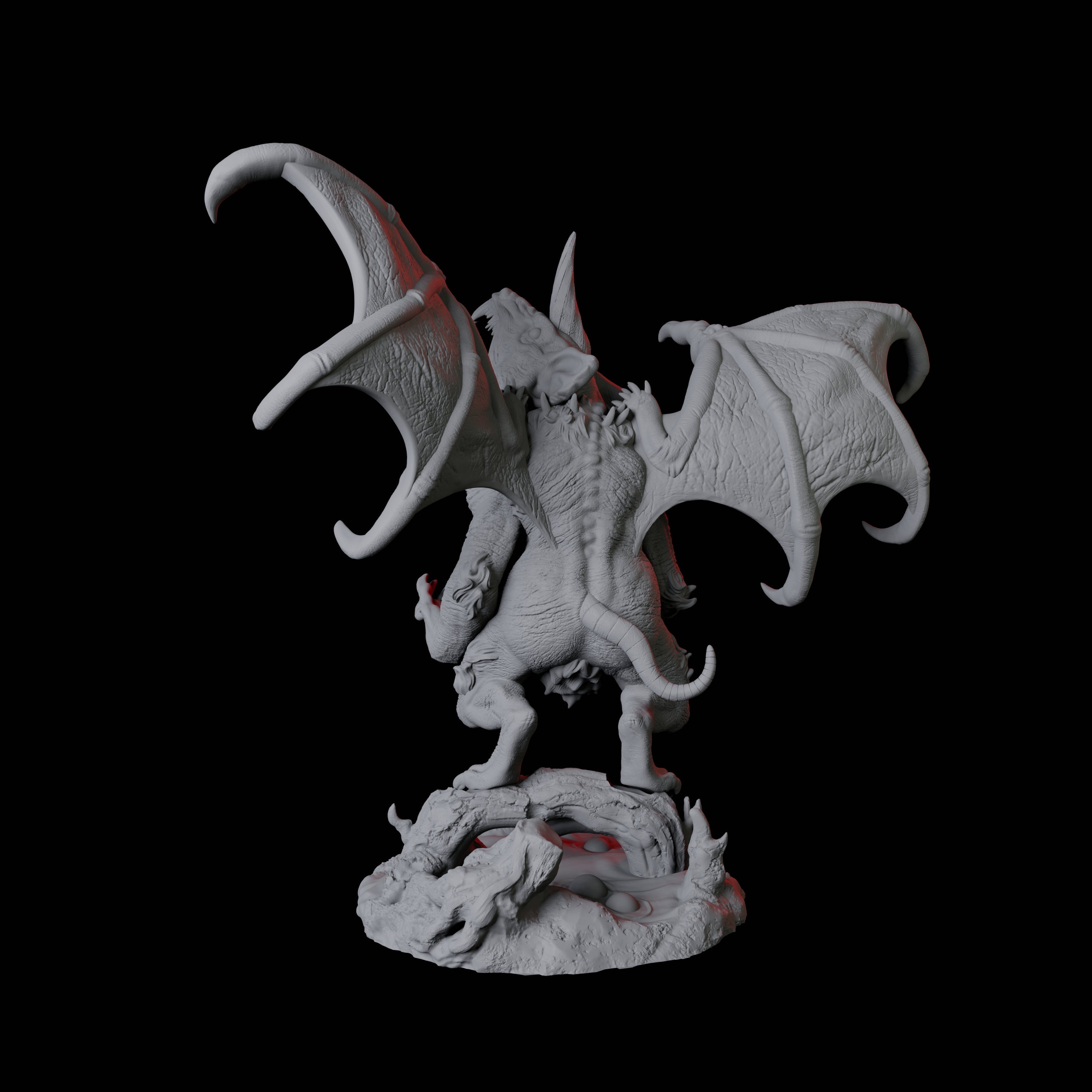 Demonic Rat C Miniature for Dungeons and Dragons, Pathfinder or other TTRPGs