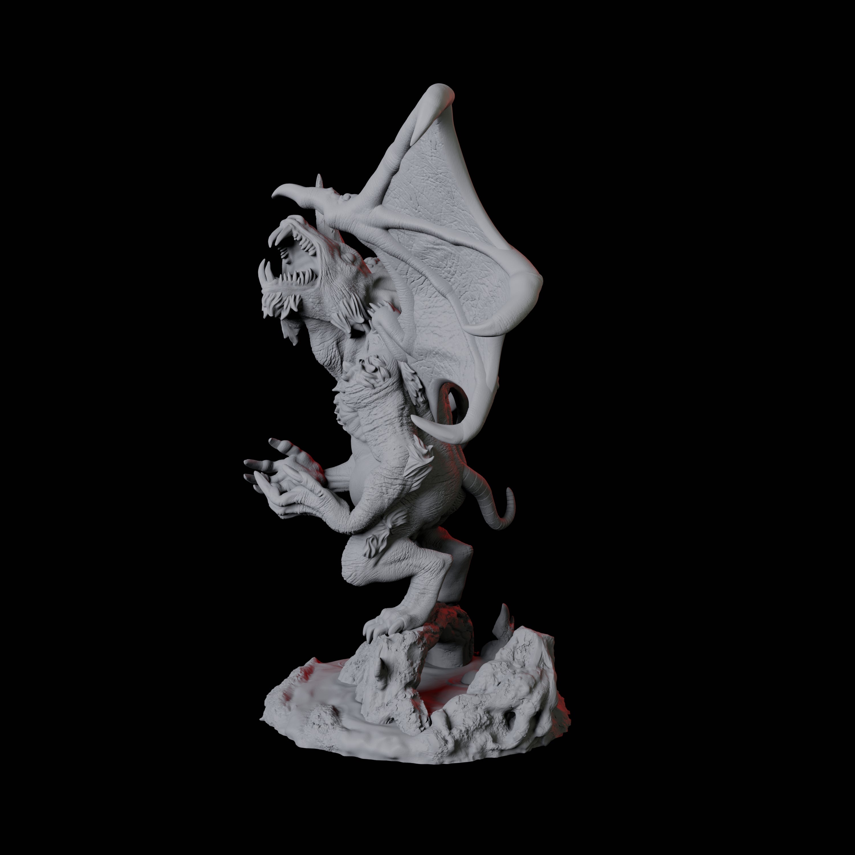 Demonic Rat C Miniature for Dungeons and Dragons, Pathfinder or other TTRPGs