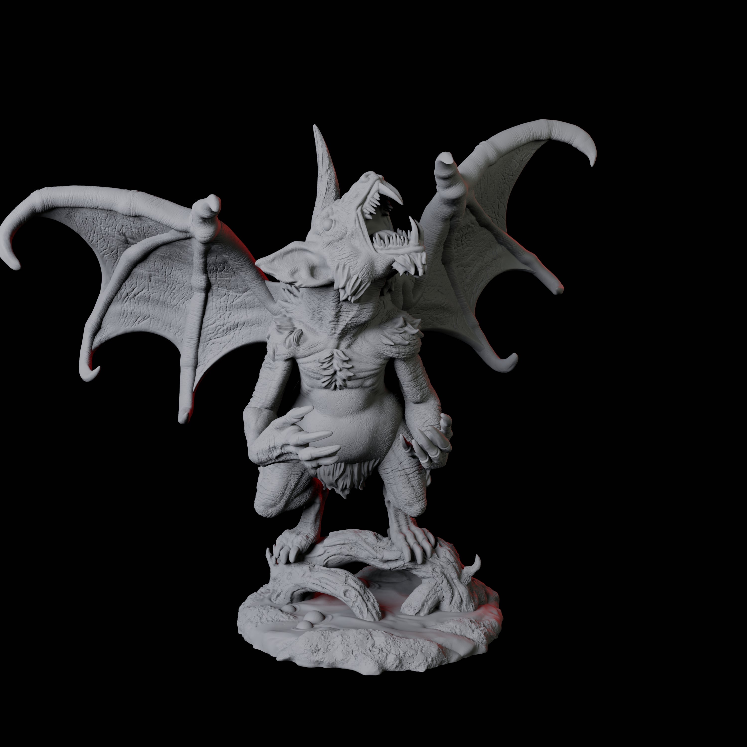 Demonic Rat C Miniature for Dungeons and Dragons, Pathfinder or other TTRPGs