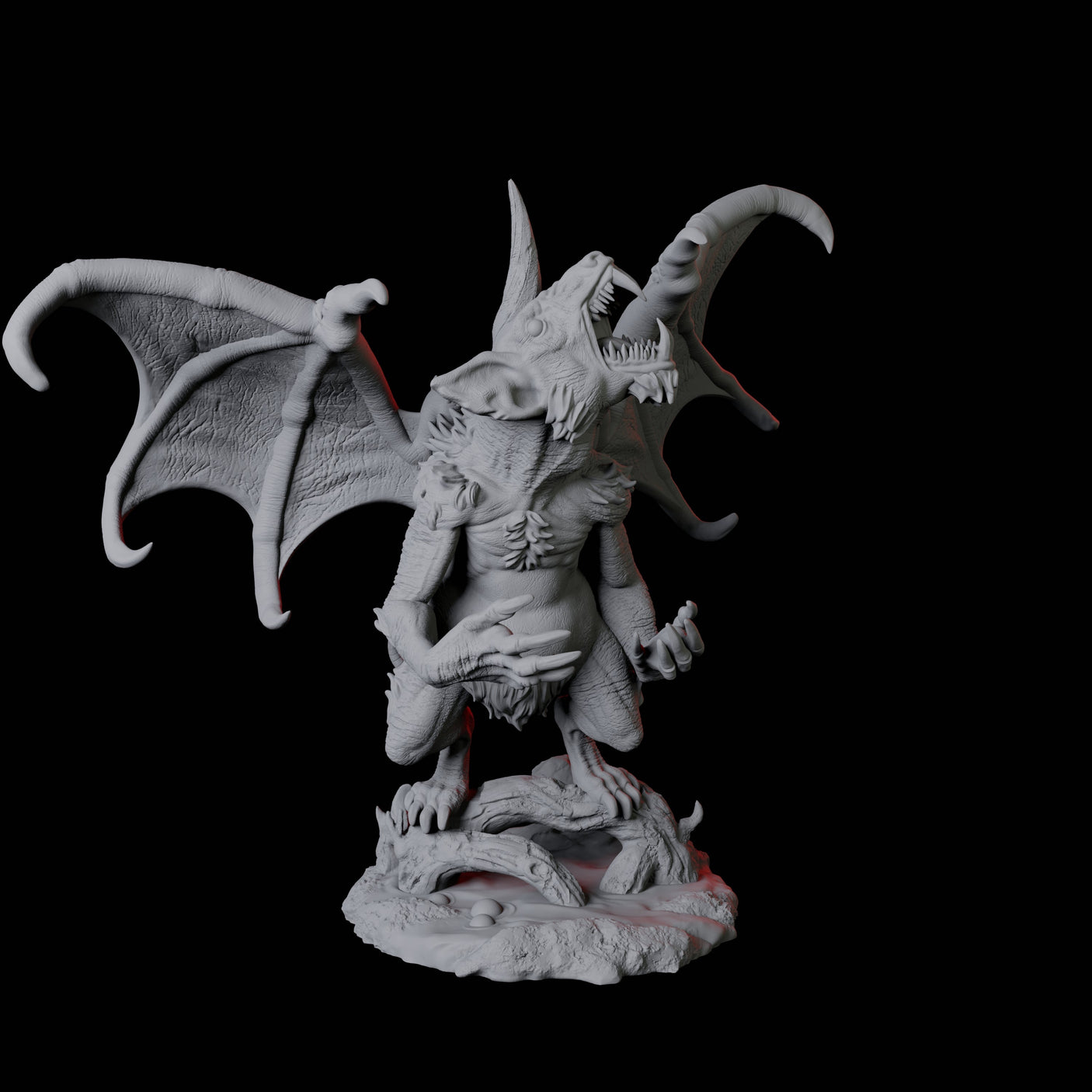 Demonic Rat C Miniature for Dungeons and Dragons, Pathfinder or other TTRPGs