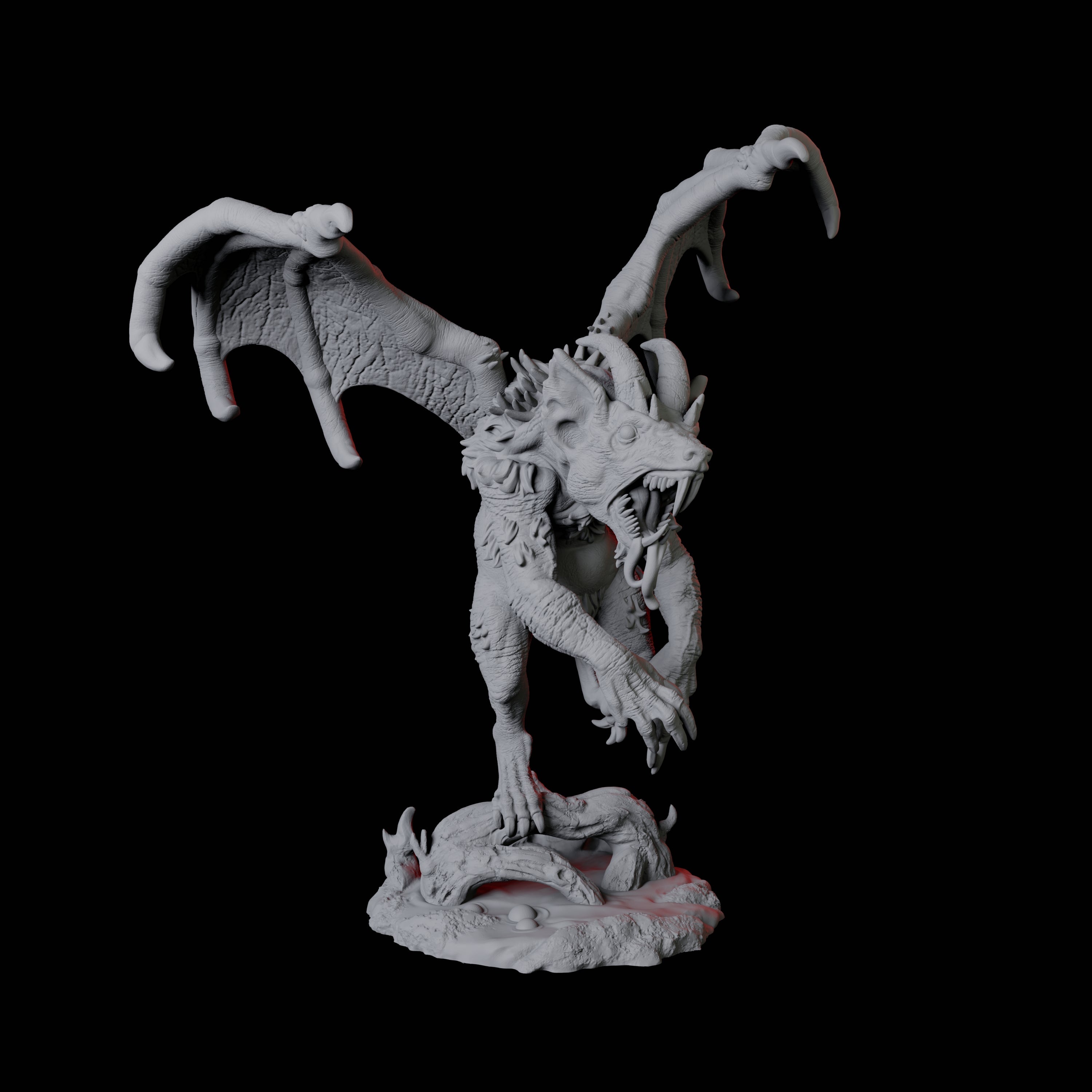 Demonic Rat D Miniature for Dungeons and Dragons, Pathfinder or other TTRPGs