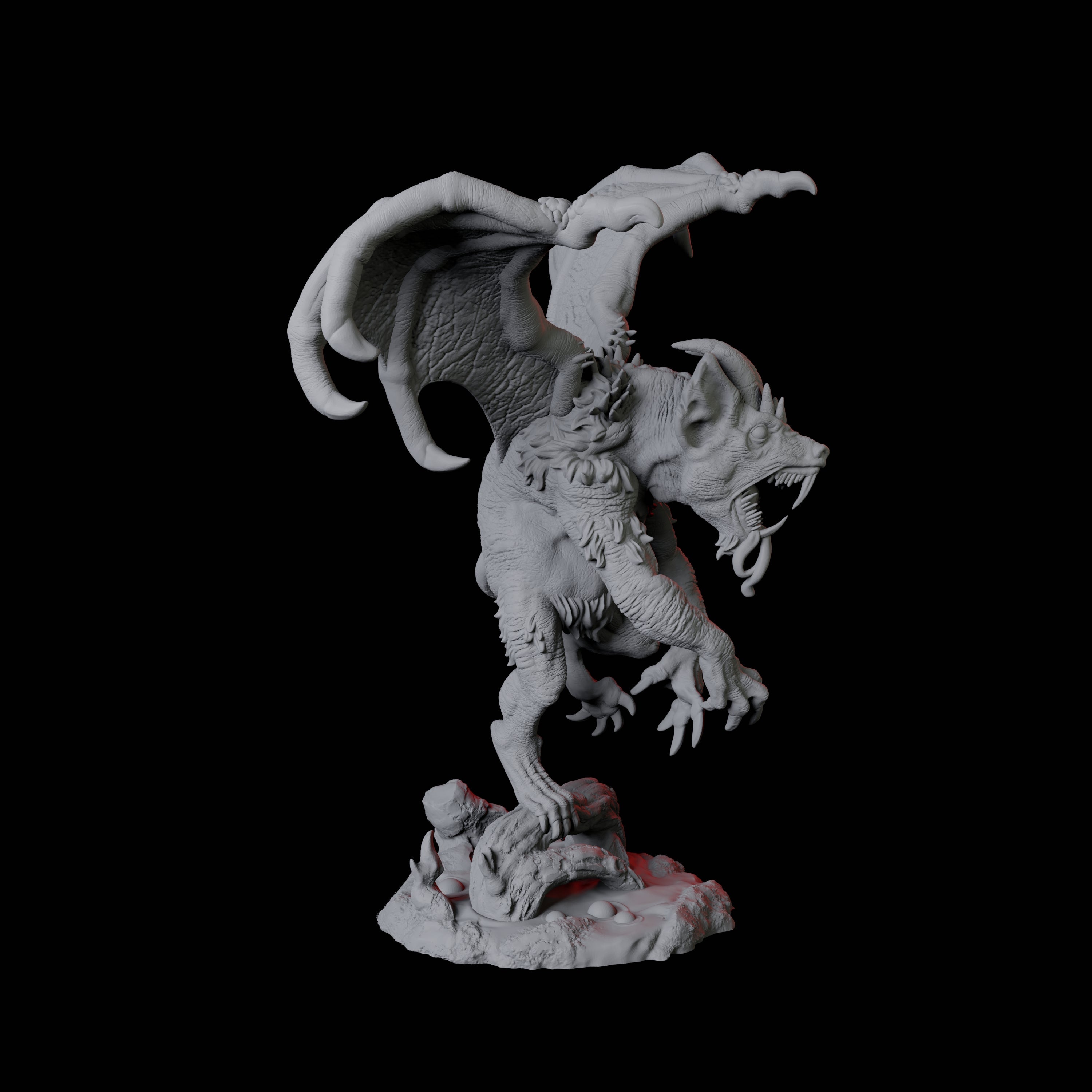 Demonic Rat D Miniature for Dungeons and Dragons, Pathfinder or other TTRPGs