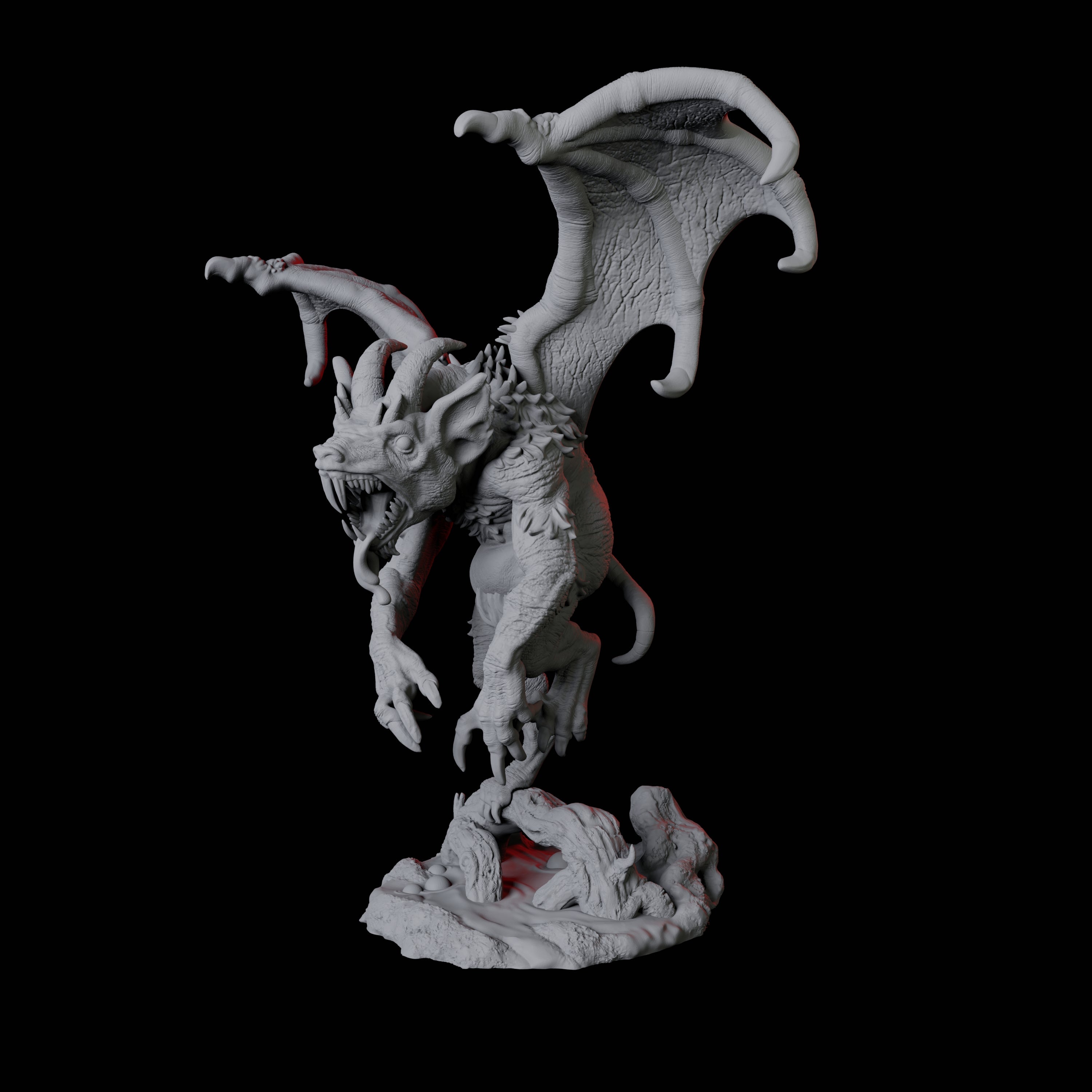 Demonic Rat D Miniature for Dungeons and Dragons, Pathfinder or other TTRPGs