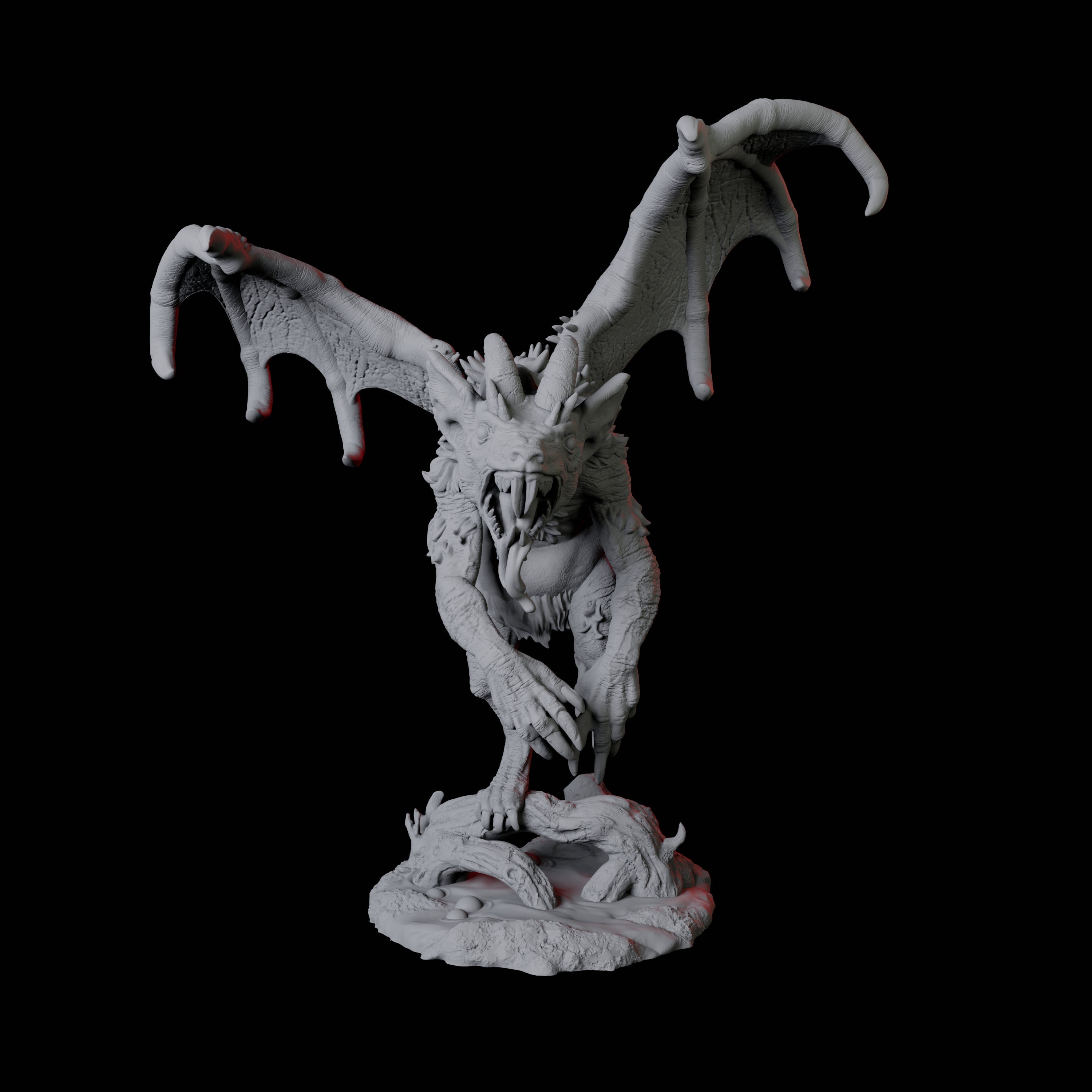 Demonic Rat D Miniature for Dungeons and Dragons, Pathfinder or other TTRPGs