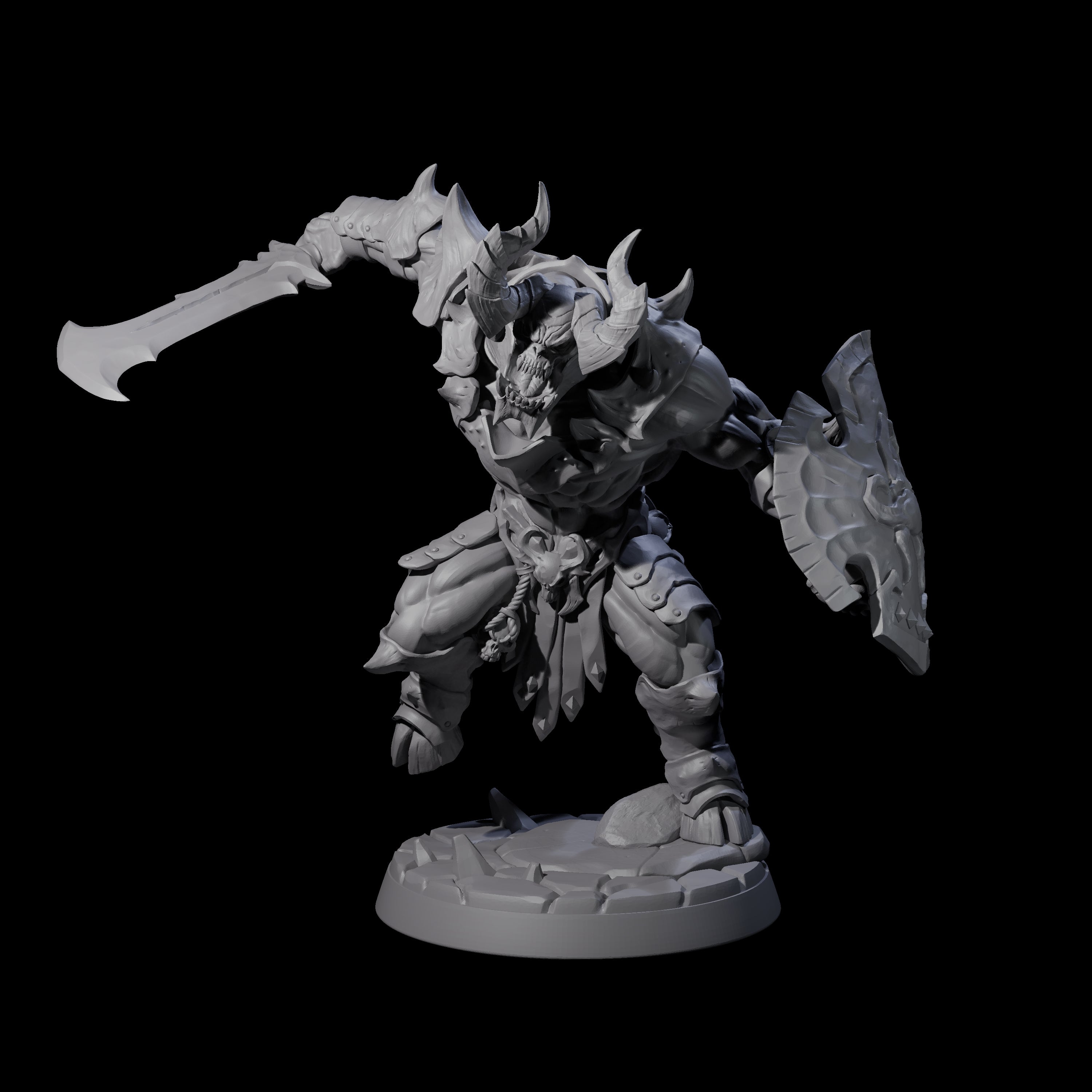 Demonic Ravager A Miniature for Dungeons and Dragons, Pathfinder or other TTRPGs