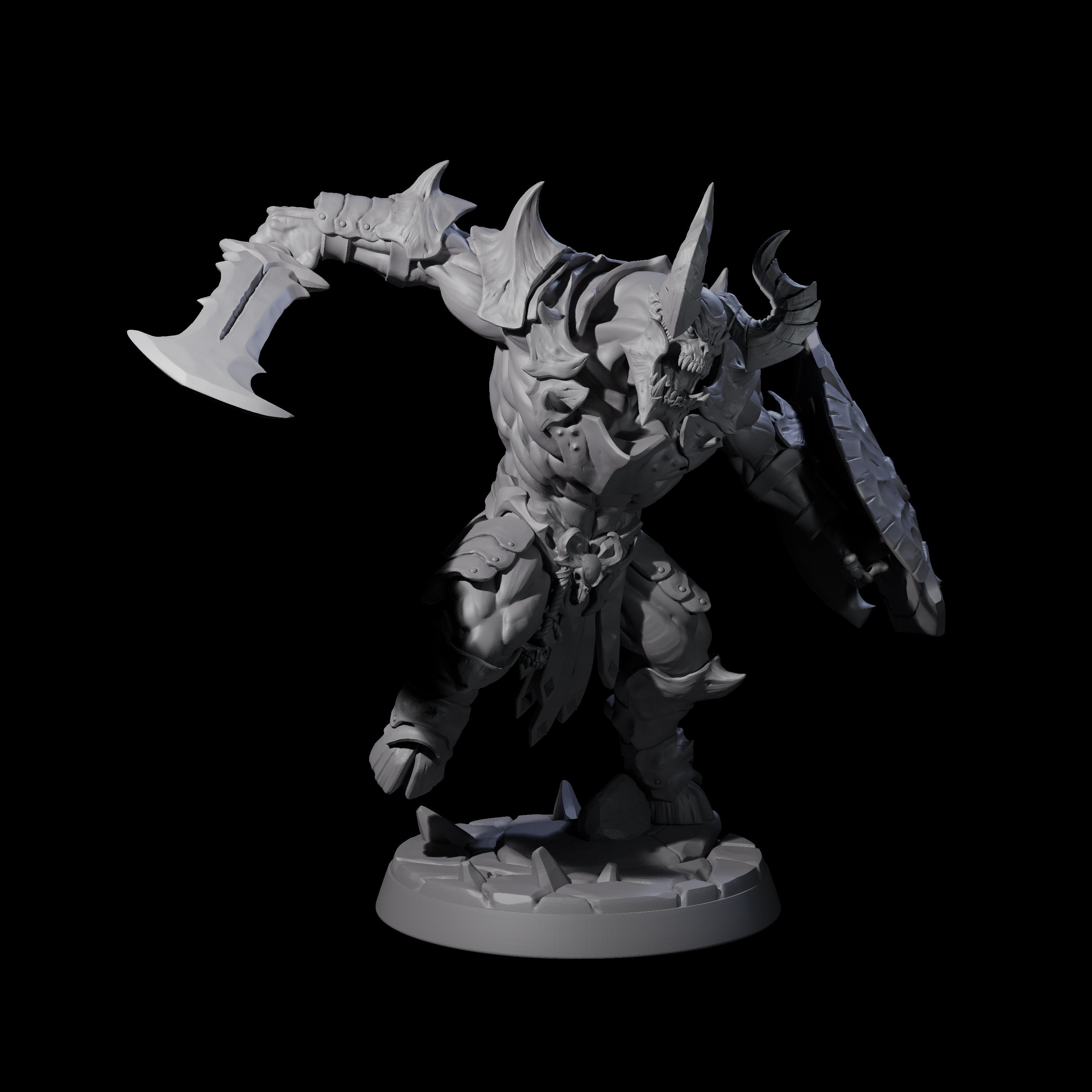 Demonic Ravager A Miniature for Dungeons and Dragons, Pathfinder or other TTRPGs