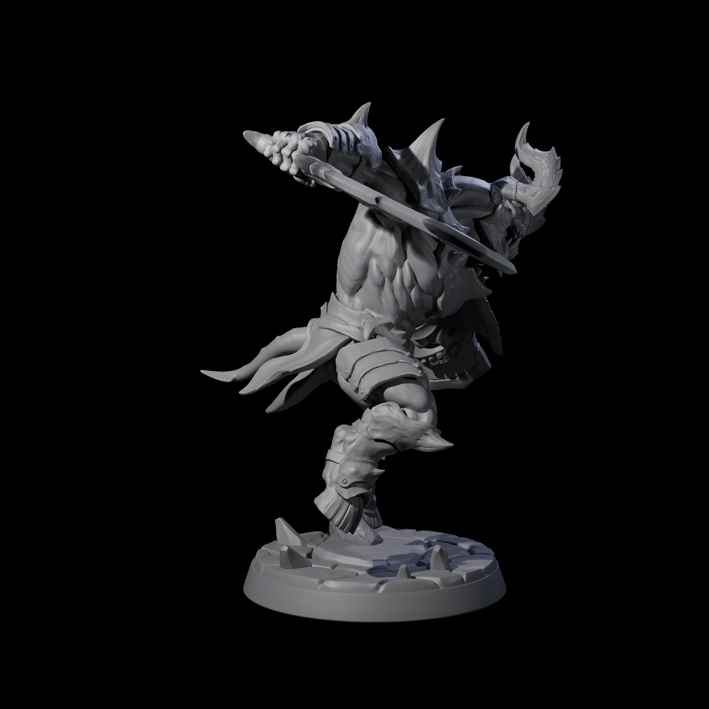 Demonic Ravager A Miniature for Dungeons and Dragons, Pathfinder or other TTRPGs