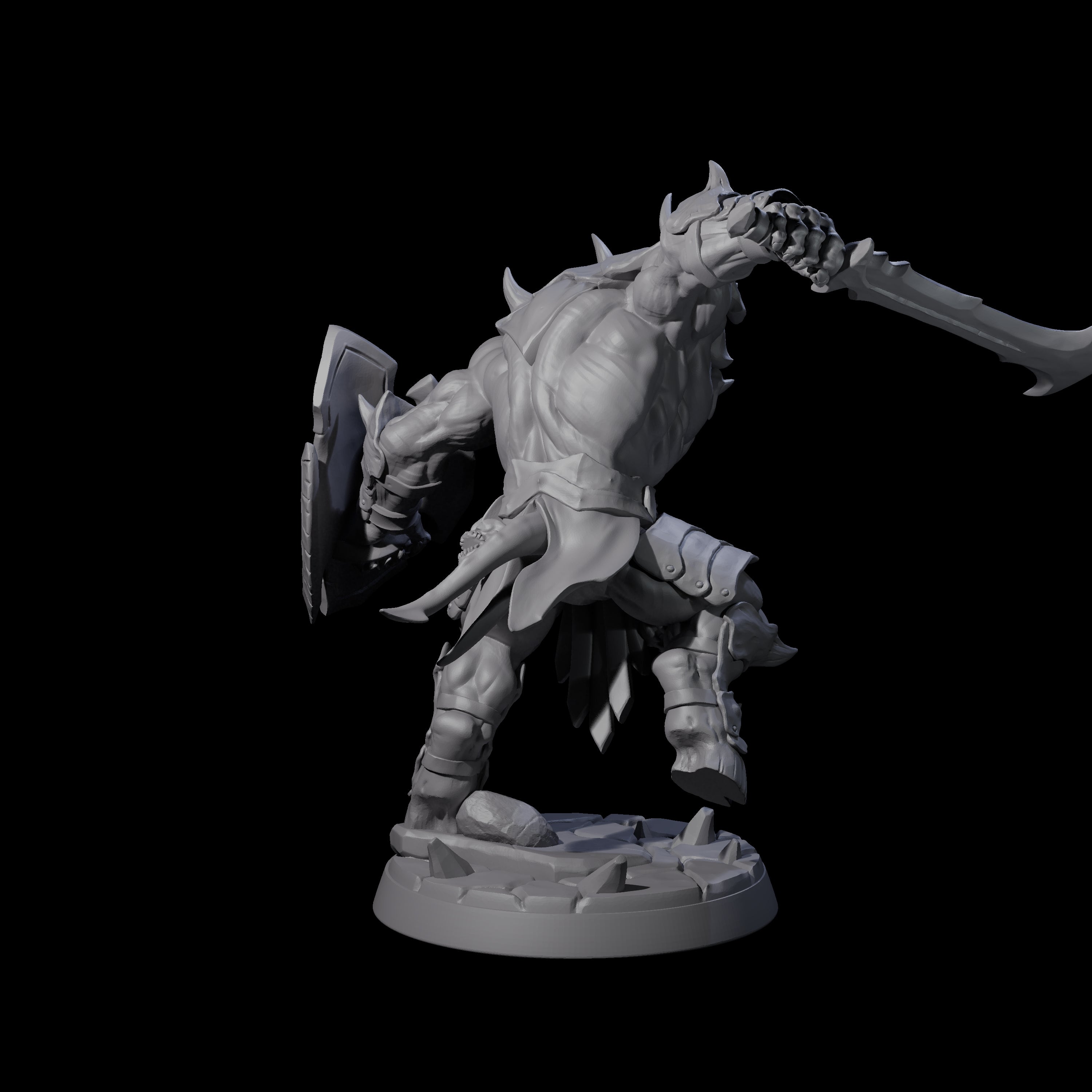 Demonic Ravager A Miniature for Dungeons and Dragons, Pathfinder or other TTRPGs