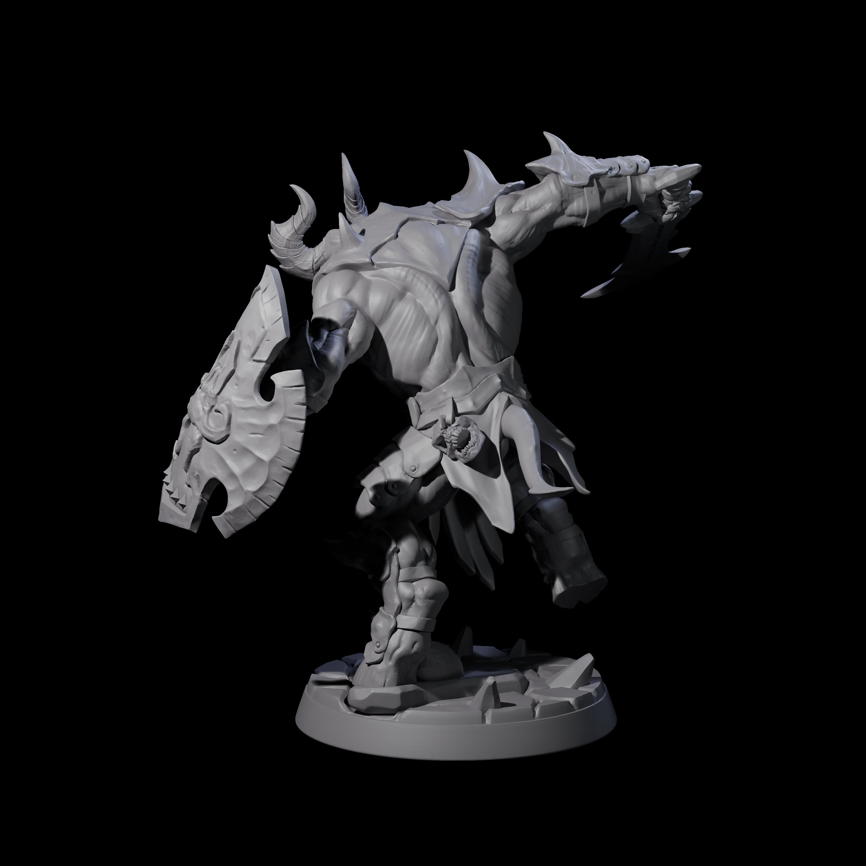 Demonic Ravager A Miniature for Dungeons and Dragons, Pathfinder or other TTRPGs