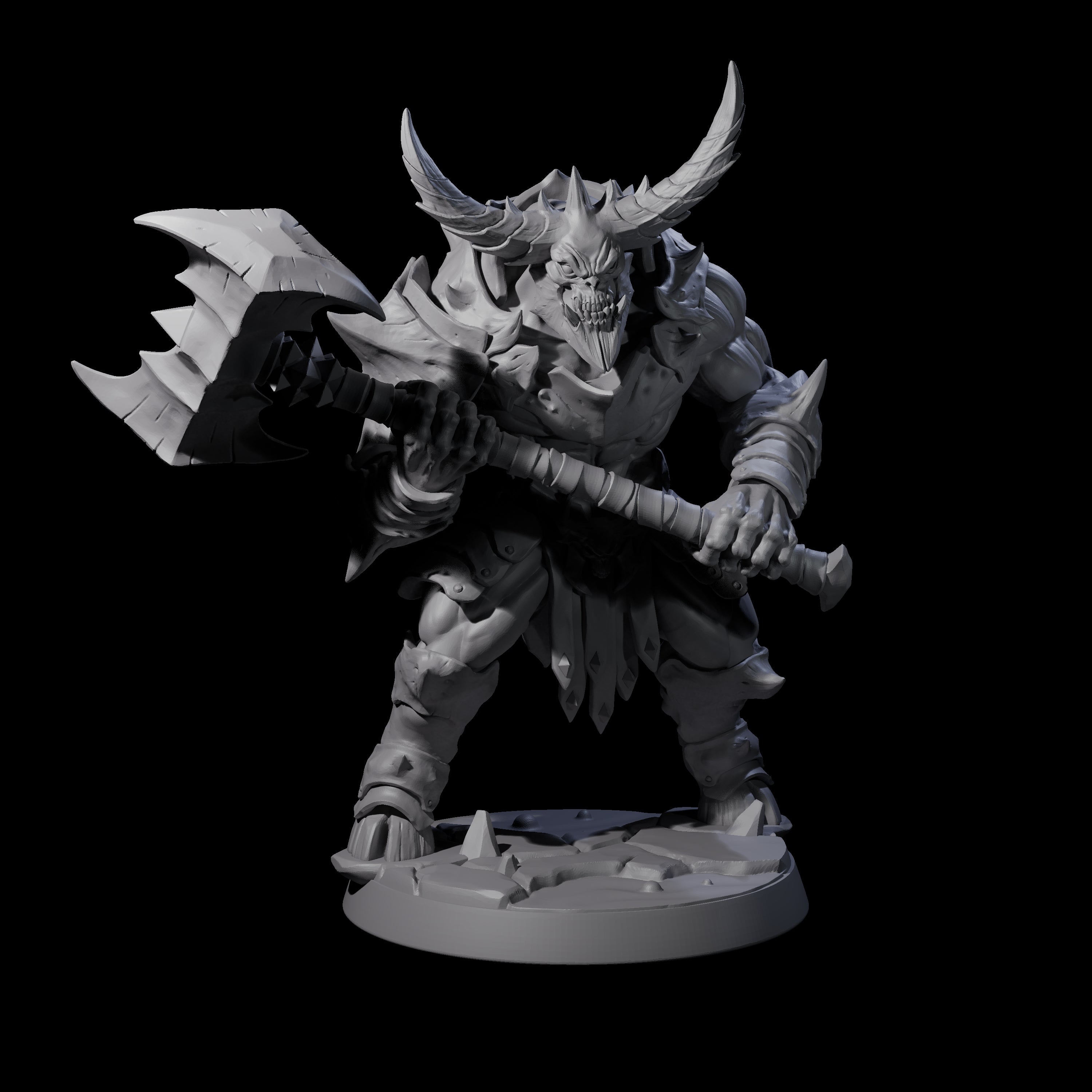 Demonic Ravager B Miniature for Dungeons and Dragons, Pathfinder or other TTRPGs