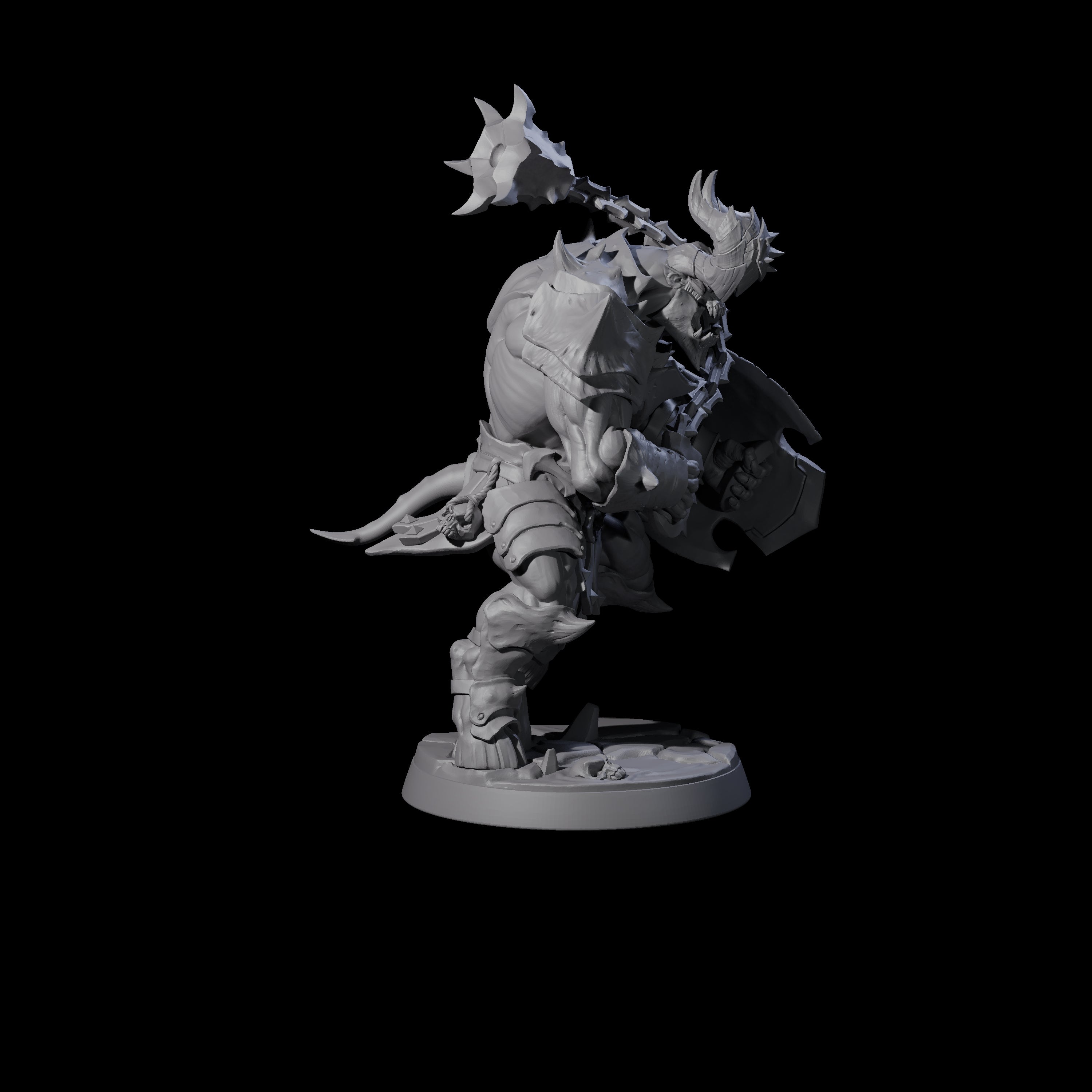 Demonic Ravager C Miniature for Dungeons and Dragons, Pathfinder or other TTRPGs