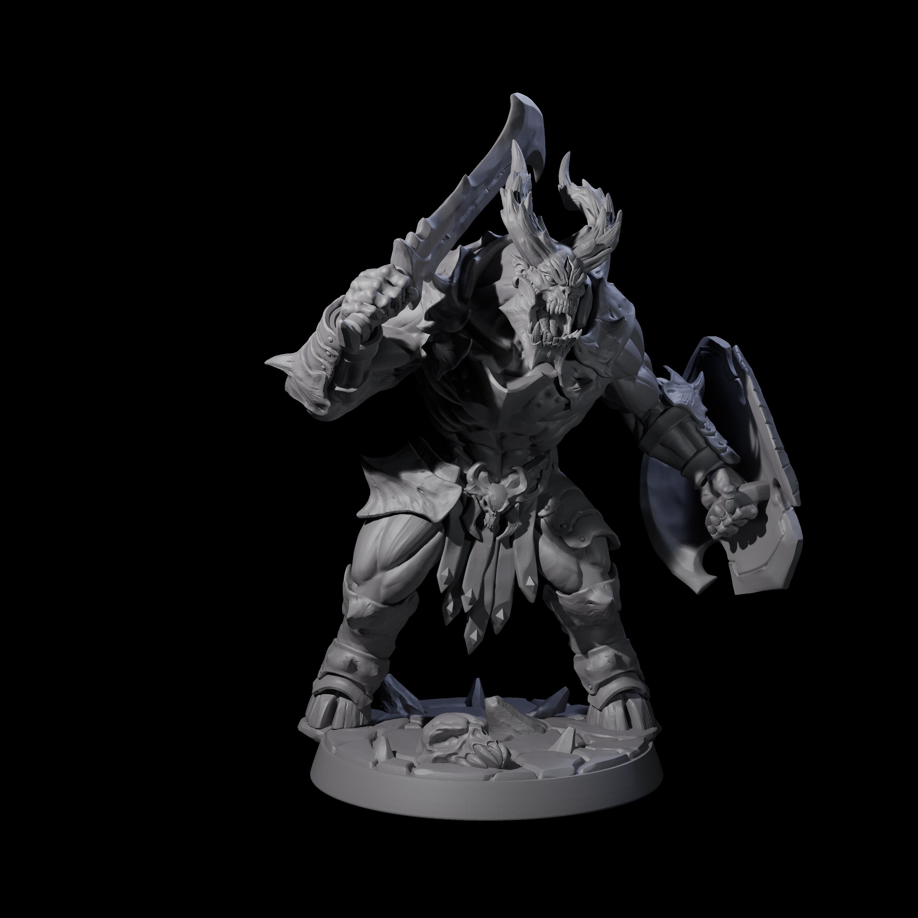 Demonic Ravager D Miniature for Dungeons and Dragons, Pathfinder or other TTRPGs