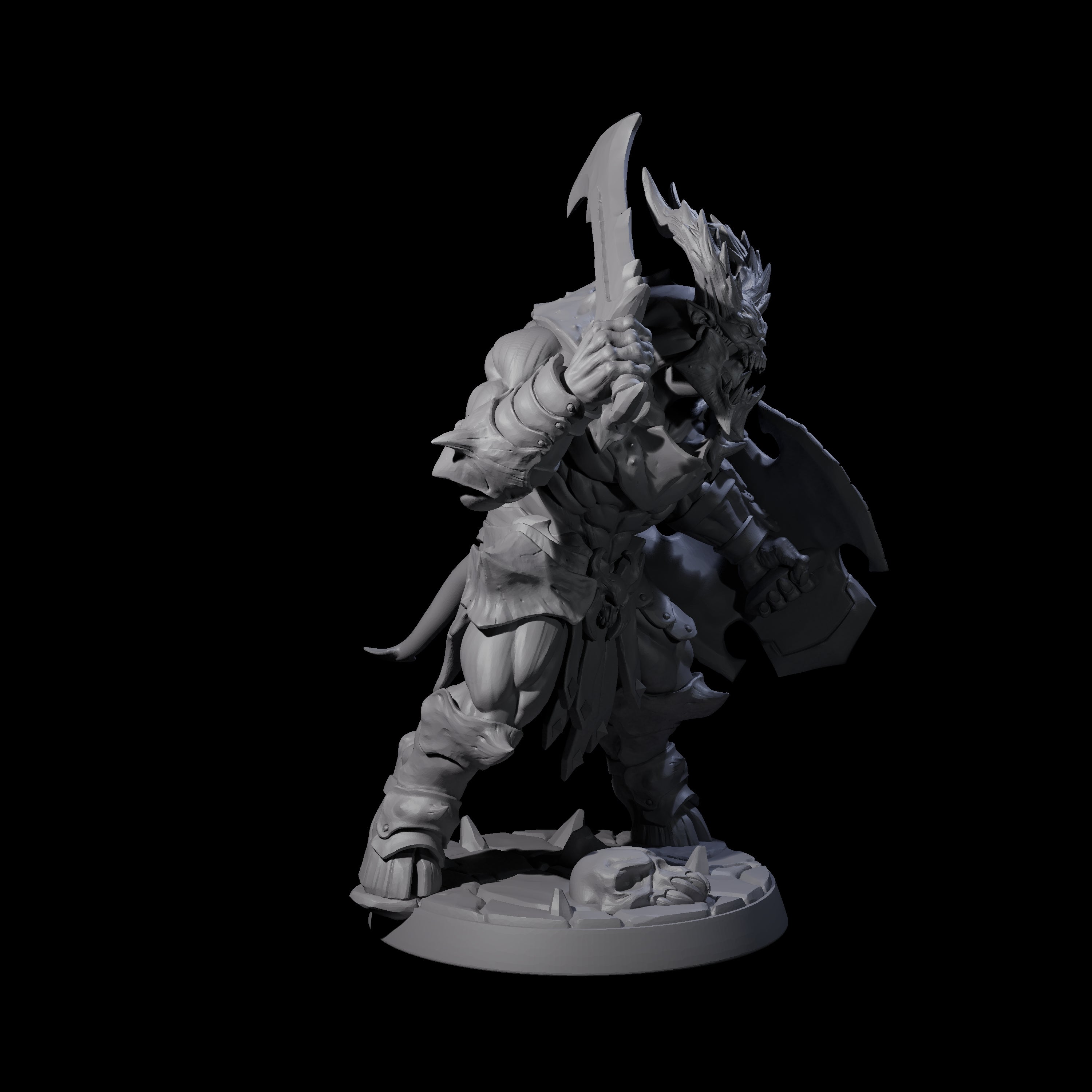 Demonic Ravager D Miniature for Dungeons and Dragons, Pathfinder or other TTRPGs