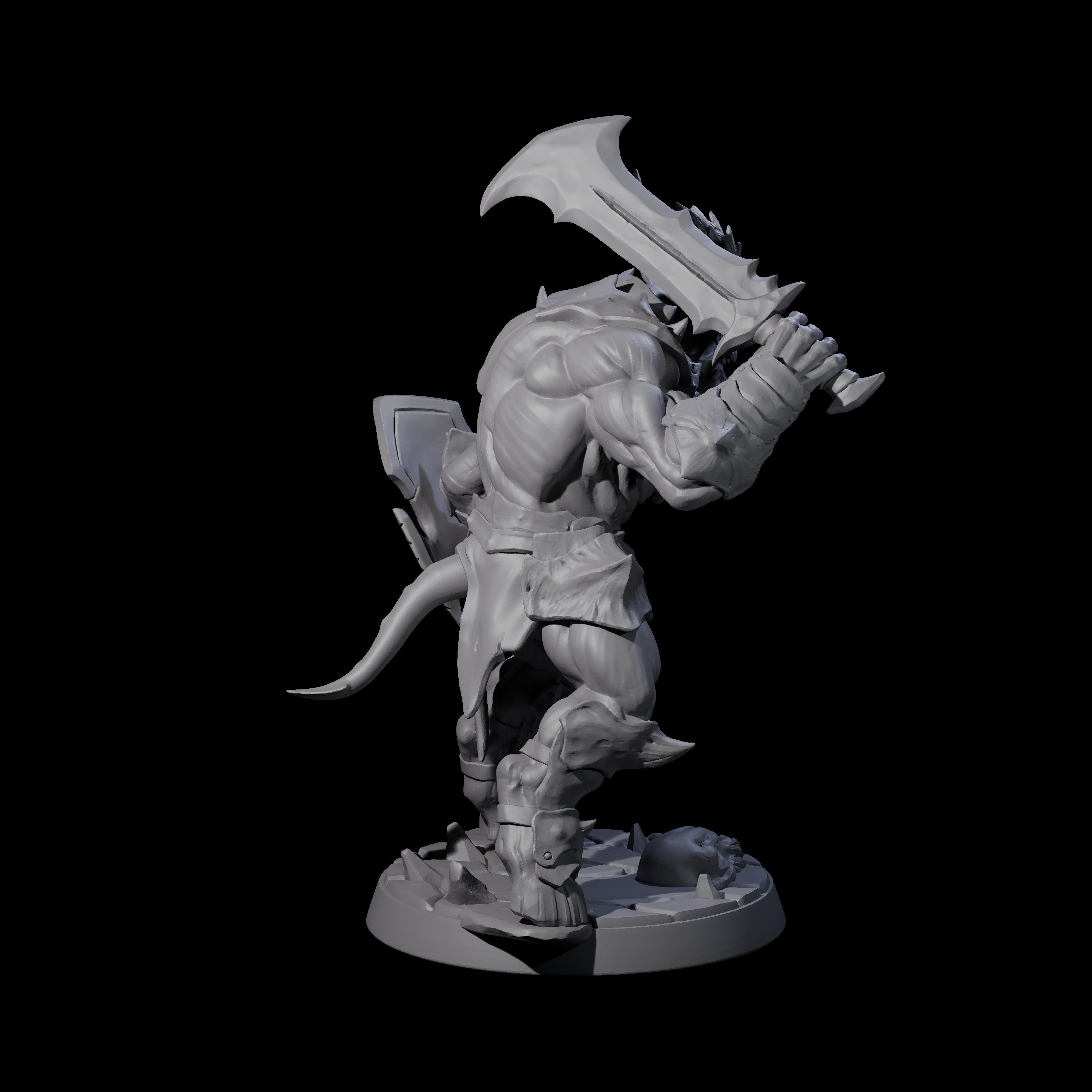 Demonic Ravager D Miniature for Dungeons and Dragons, Pathfinder or other TTRPGs