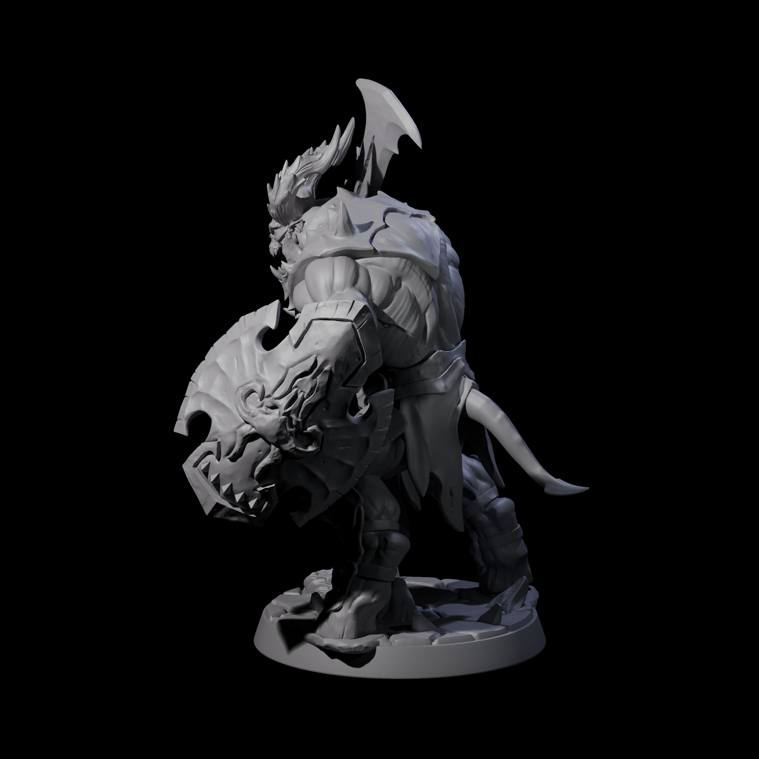 Demonic Ravager D Miniature for Dungeons and Dragons, Pathfinder or other TTRPGs