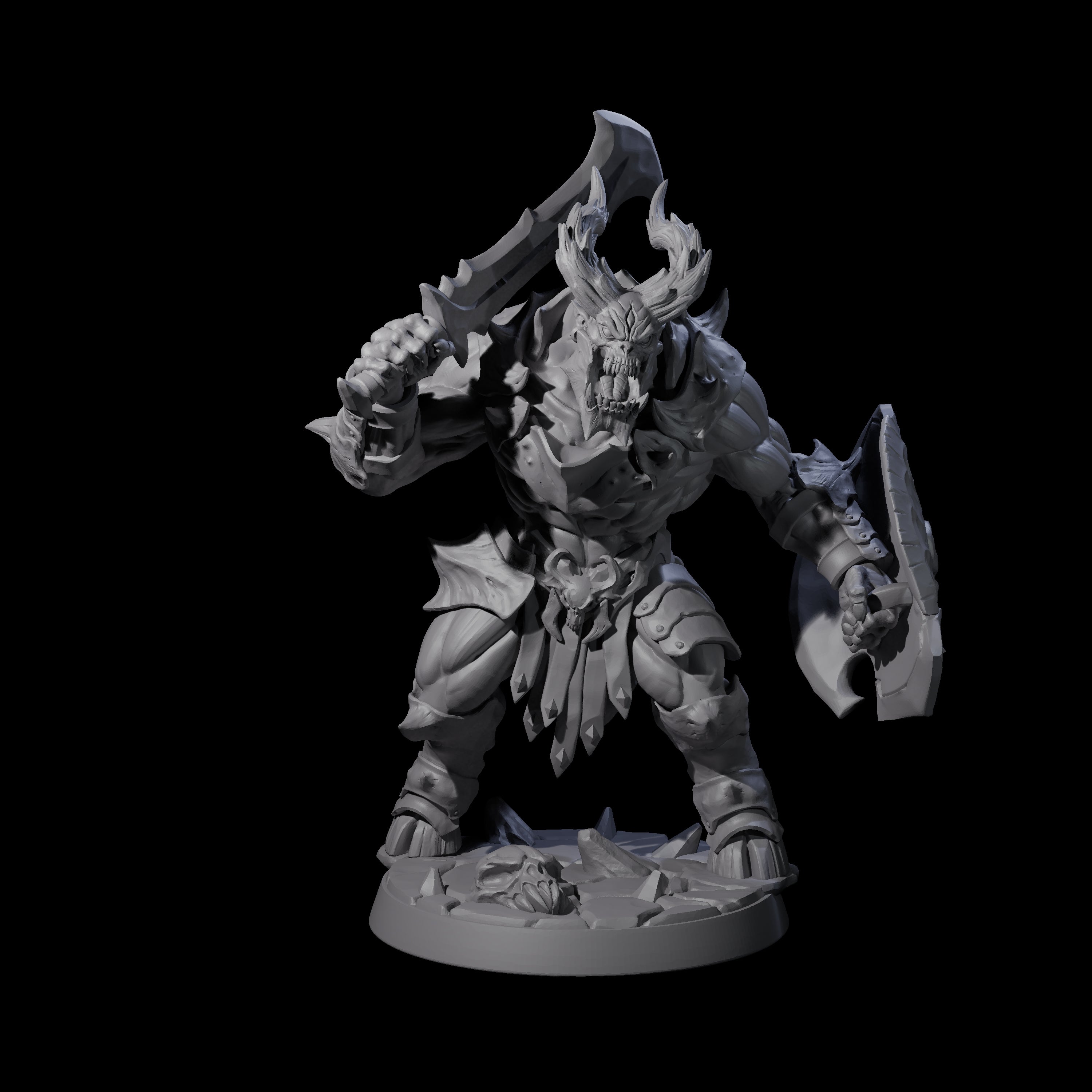 Demonic Ravager D Miniature for Dungeons and Dragons, Pathfinder or other TTRPGs