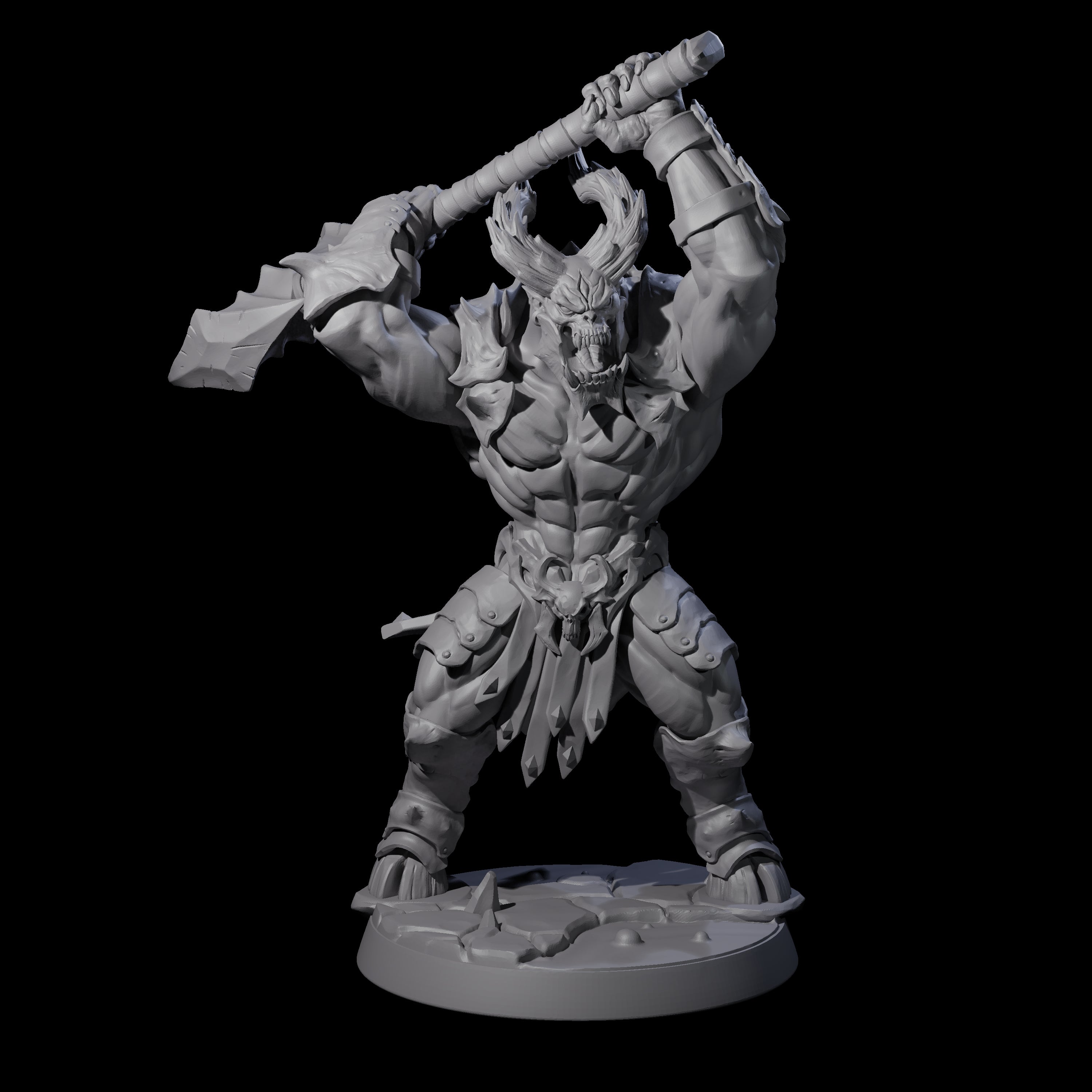 Demonic Ravager E Miniature for Dungeons and Dragons, Pathfinder or other TTRPGs