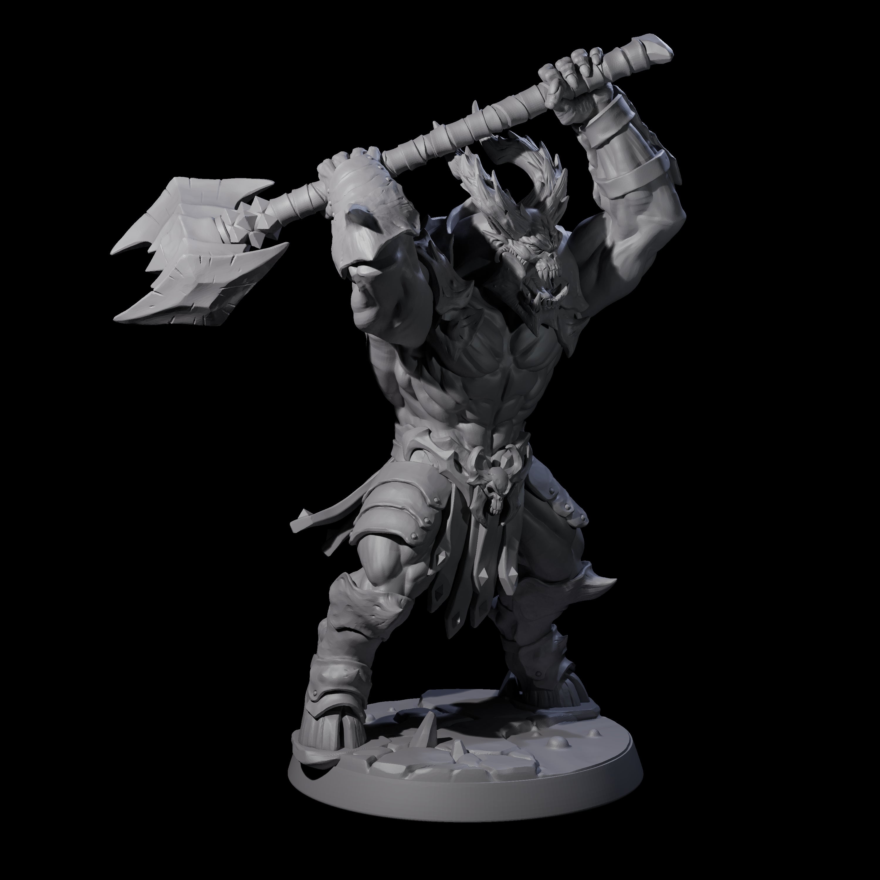 Demonic Ravager E Miniature for Dungeons and Dragons, Pathfinder or other TTRPGs