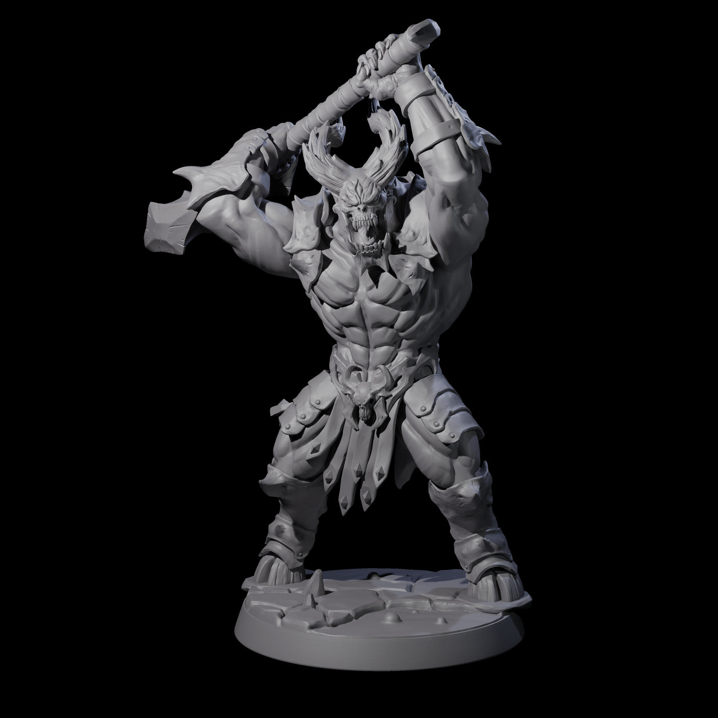 Demonic Ravager E Miniature for Dungeons and Dragons, Pathfinder or other TTRPGs