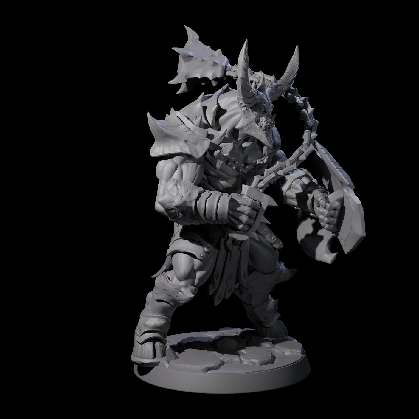 Demonic Ravager F Miniature for Dungeons and Dragons, Pathfinder or other TTRPGs