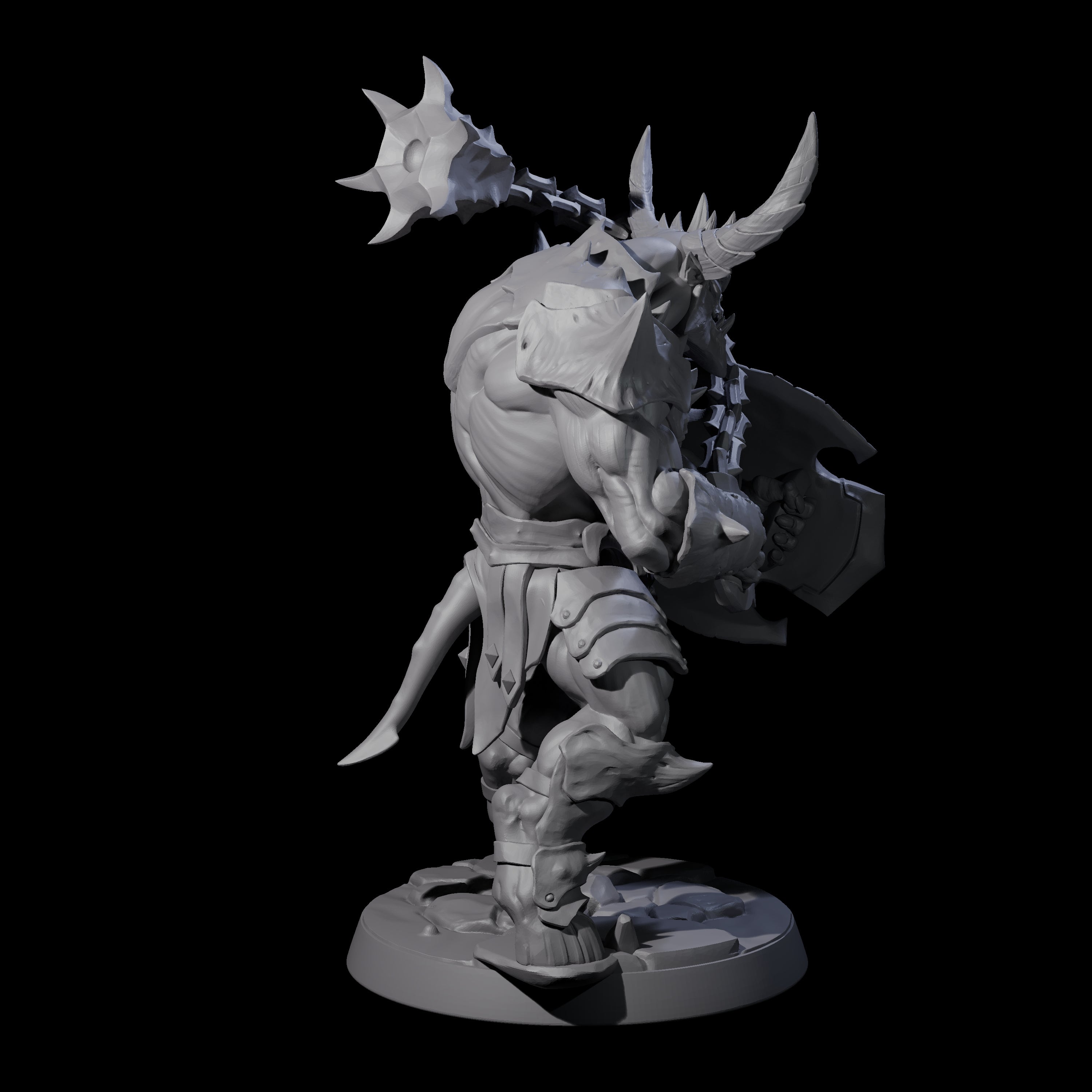 Demonic Ravager F Miniature for Dungeons and Dragons, Pathfinder or other TTRPGs