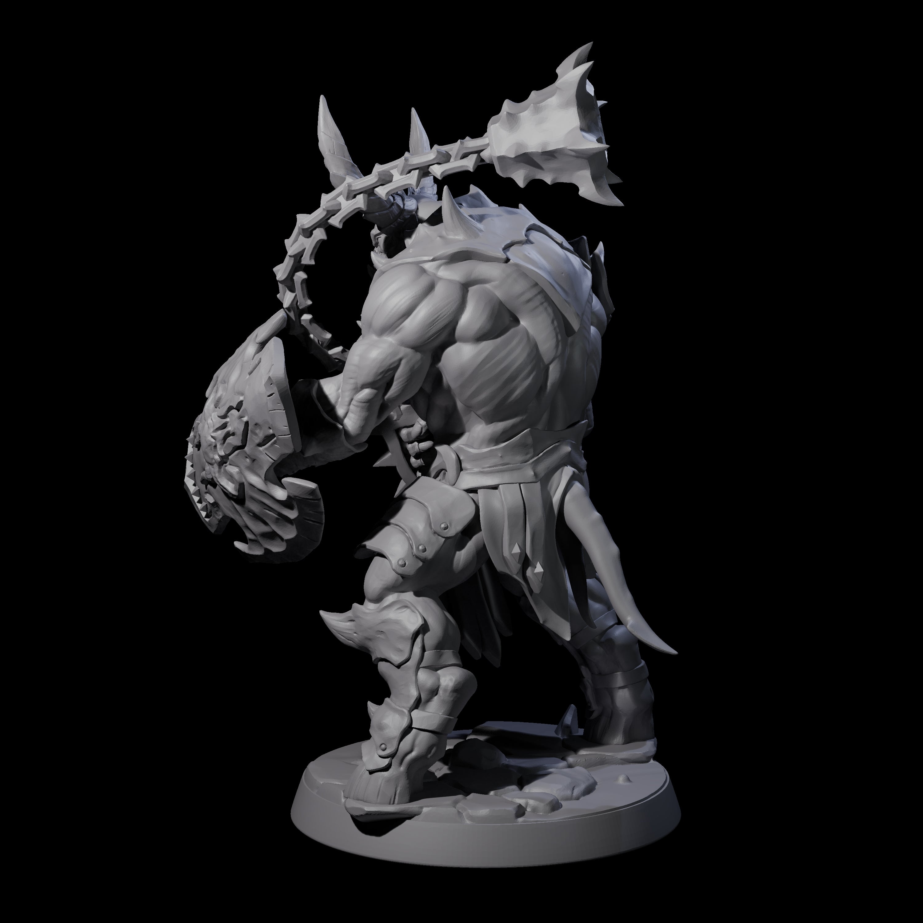 Demonic Ravager F Miniature for Dungeons and Dragons, Pathfinder or other TTRPGs