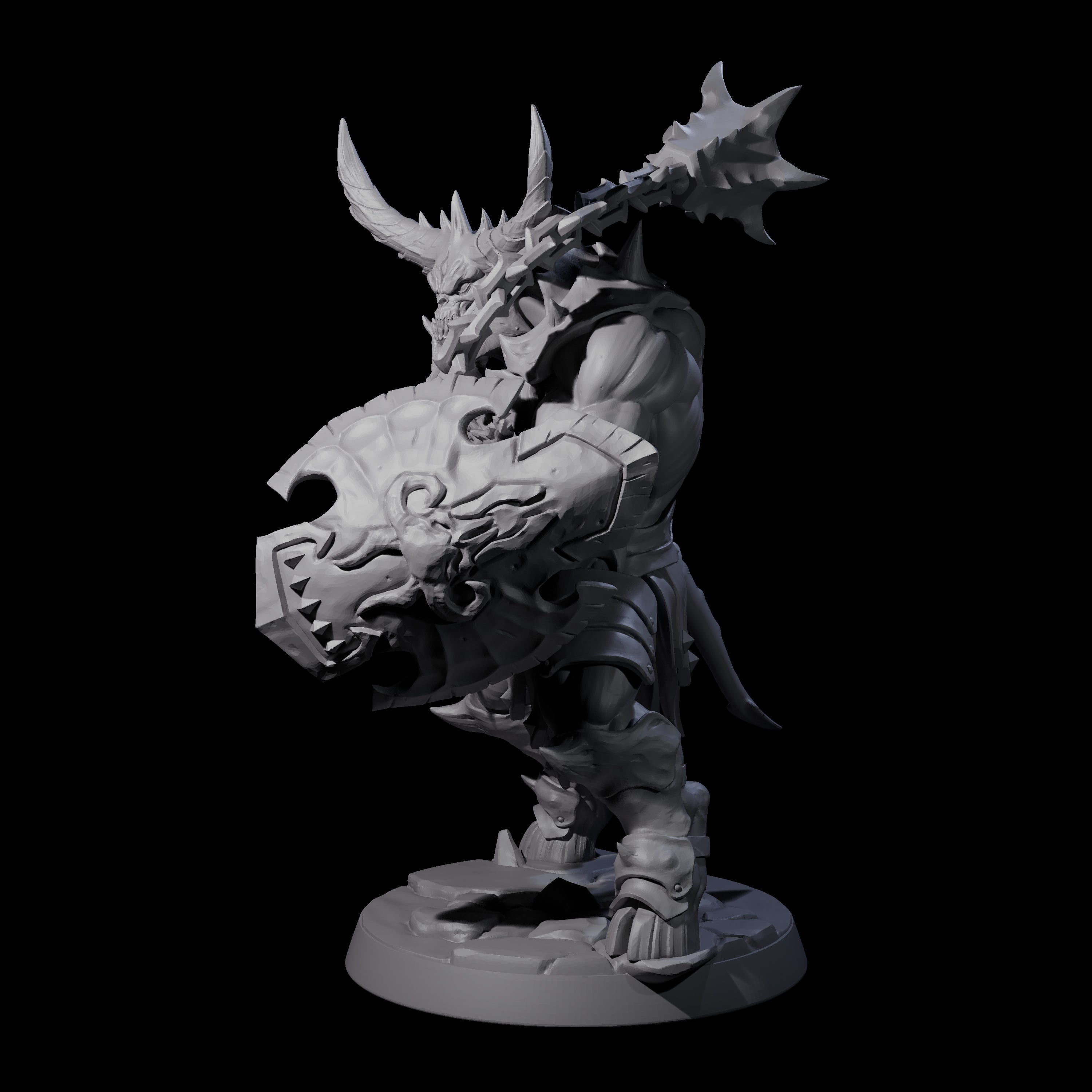 Demonic Ravager F Miniature for Dungeons and Dragons, Pathfinder or other TTRPGs