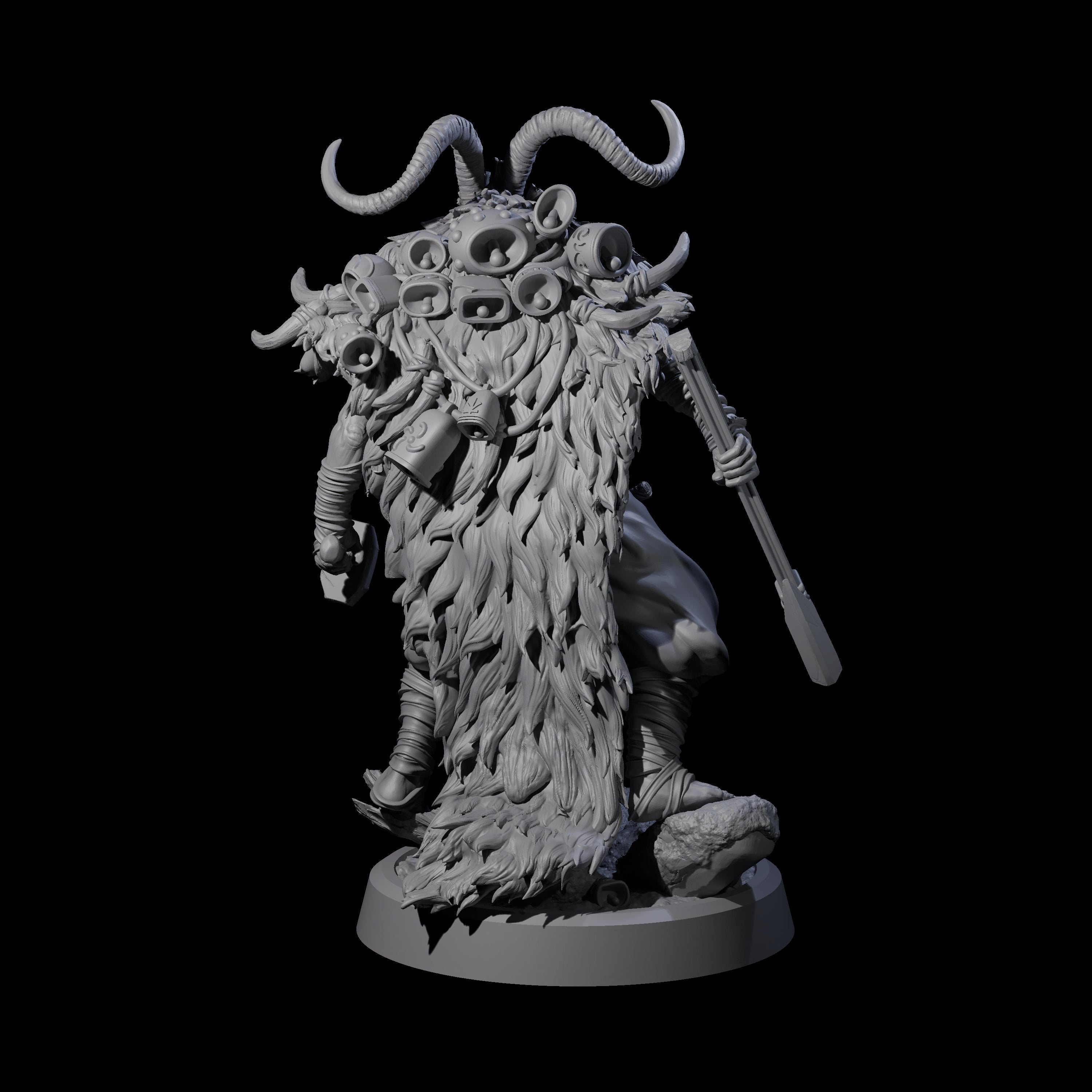 Deranged Pagan Cultist A Miniature for Dungeons and Dragons, Pathfinder or other TTRPGs