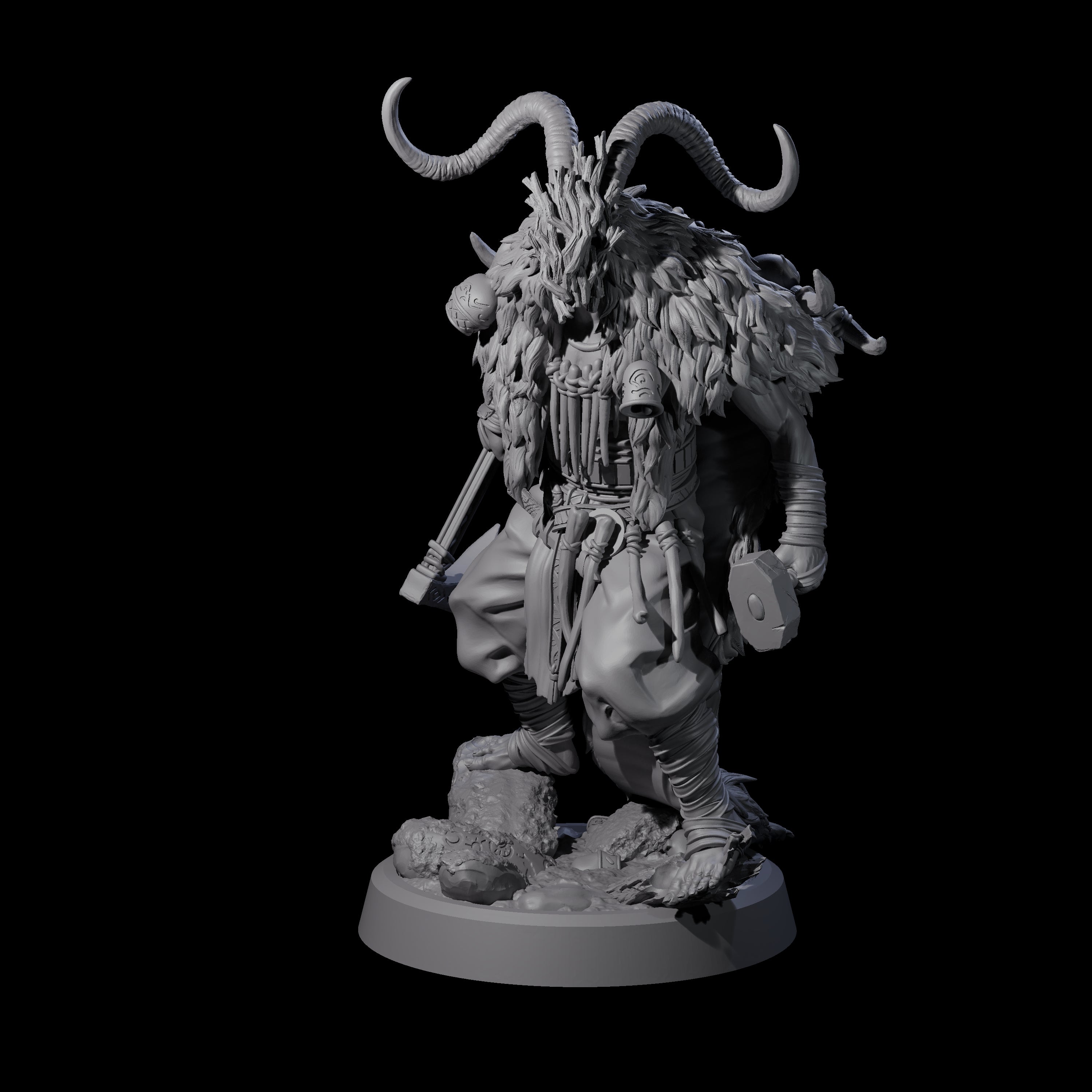 Deranged Pagan Cultist A Miniature for Dungeons and Dragons, Pathfinder or other TTRPGs
