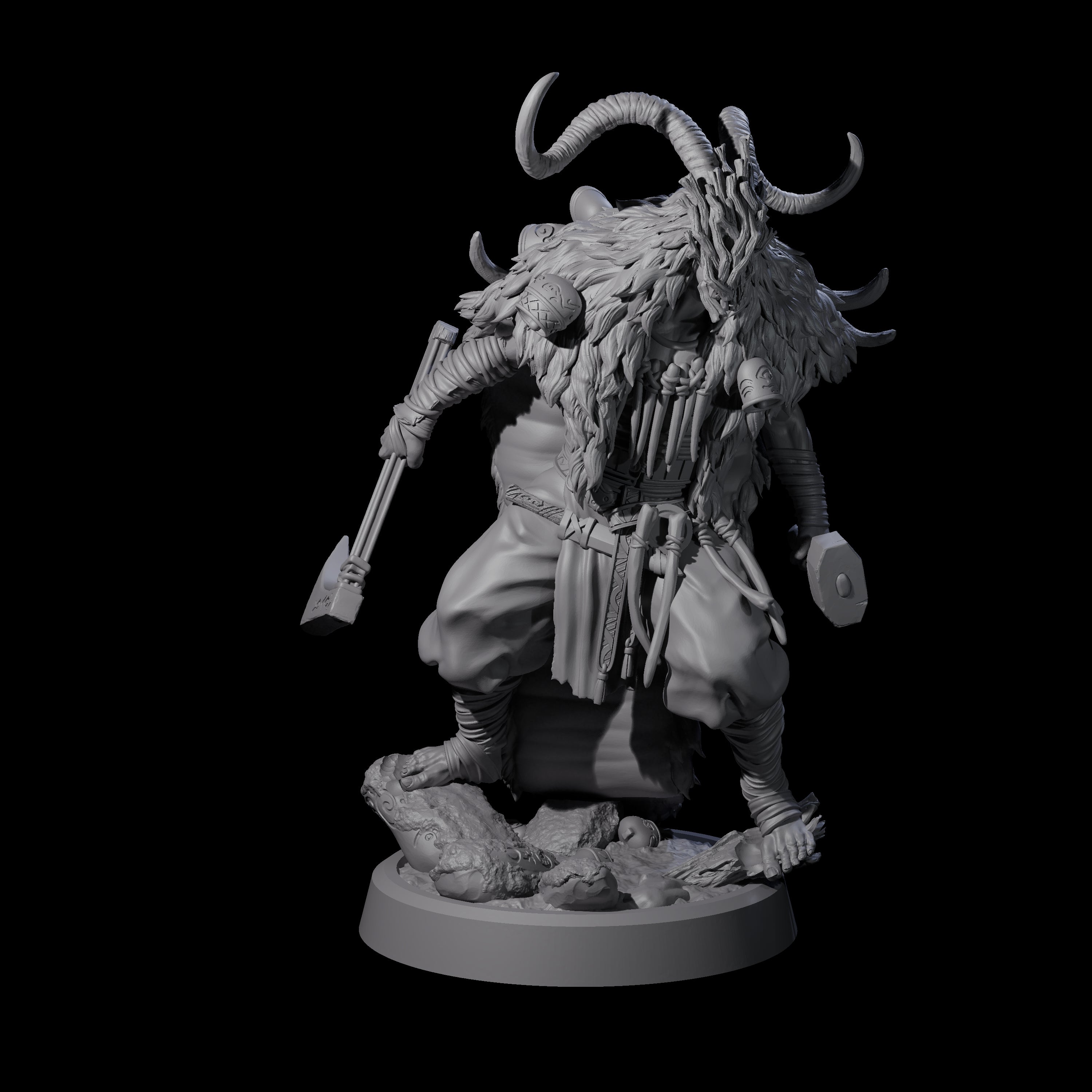 Deranged Pagan Cultist A Miniature for Dungeons and Dragons, Pathfinder or other TTRPGs
