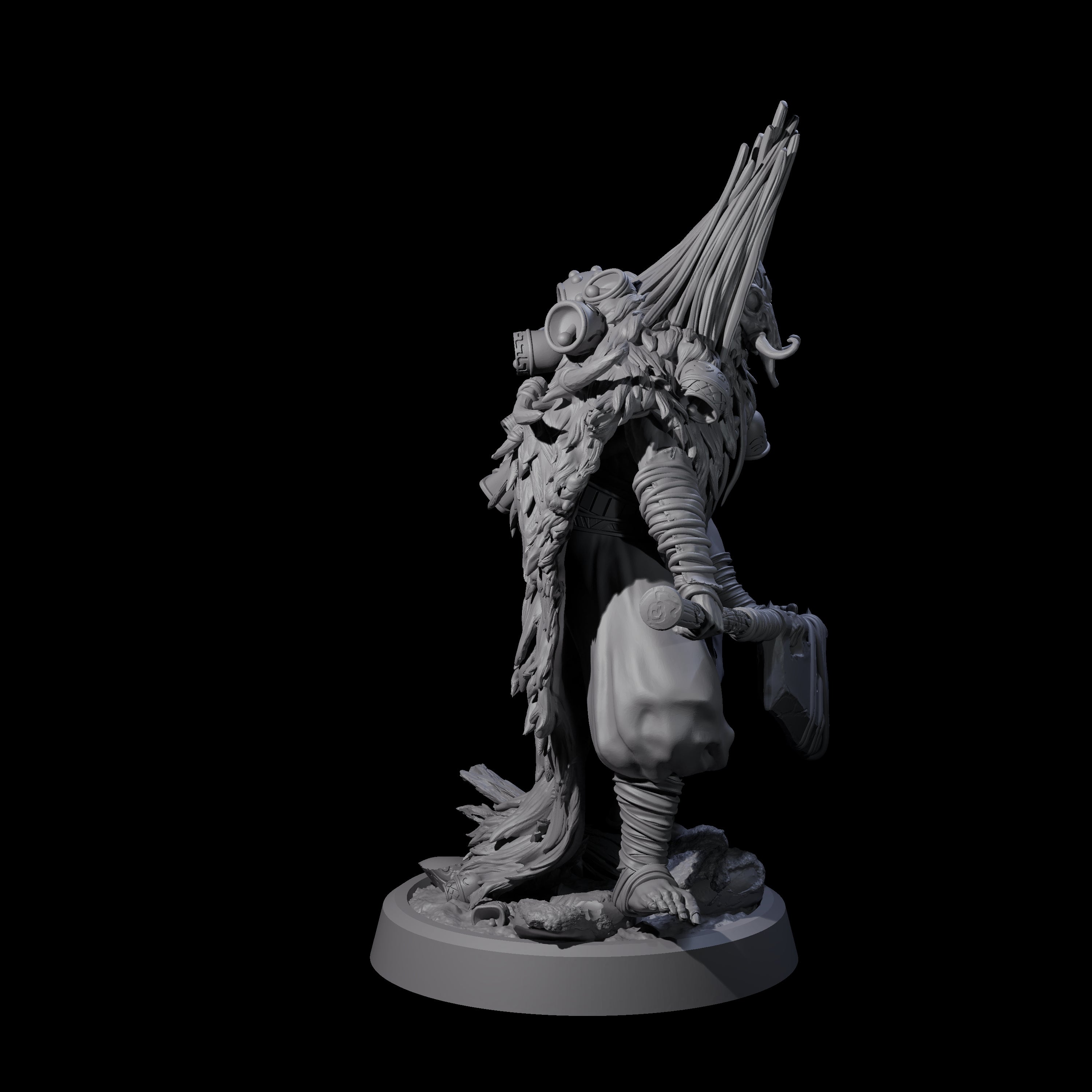 Deranged Pagan Cultist B Miniature for Dungeons and Dragons, Pathfinder or other TTRPGs