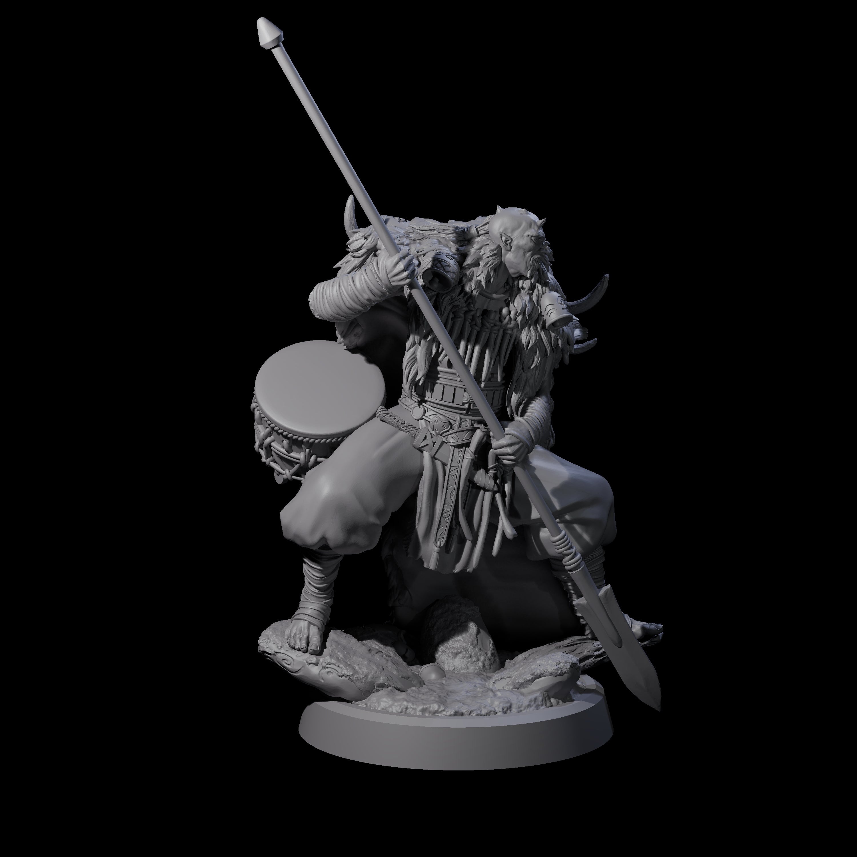 Deranged Pagan Cultist C Miniature for Dungeons and Dragons, Pathfinder or other TTRPGs