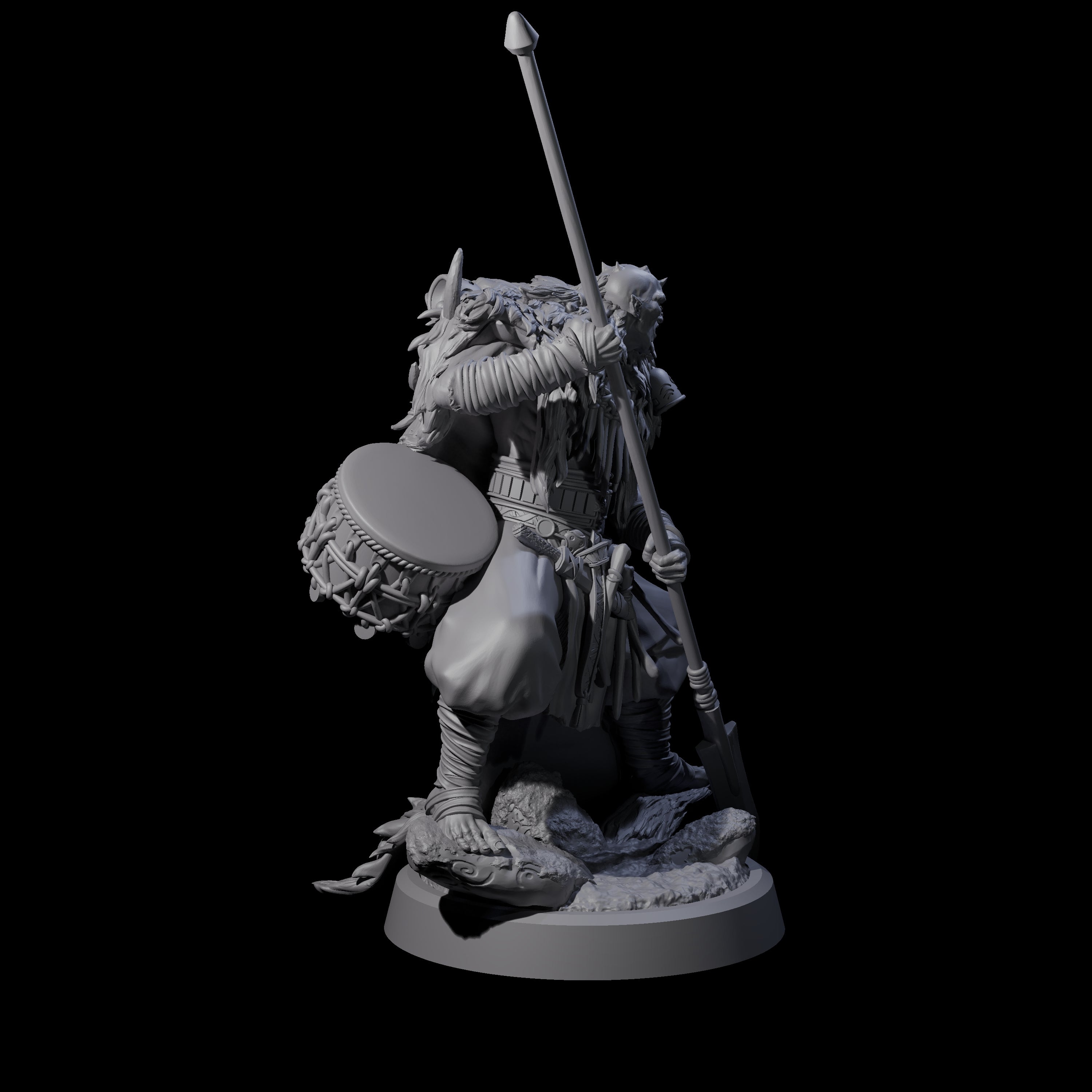 Deranged Pagan Cultist C Miniature for Dungeons and Dragons, Pathfinder or other TTRPGs