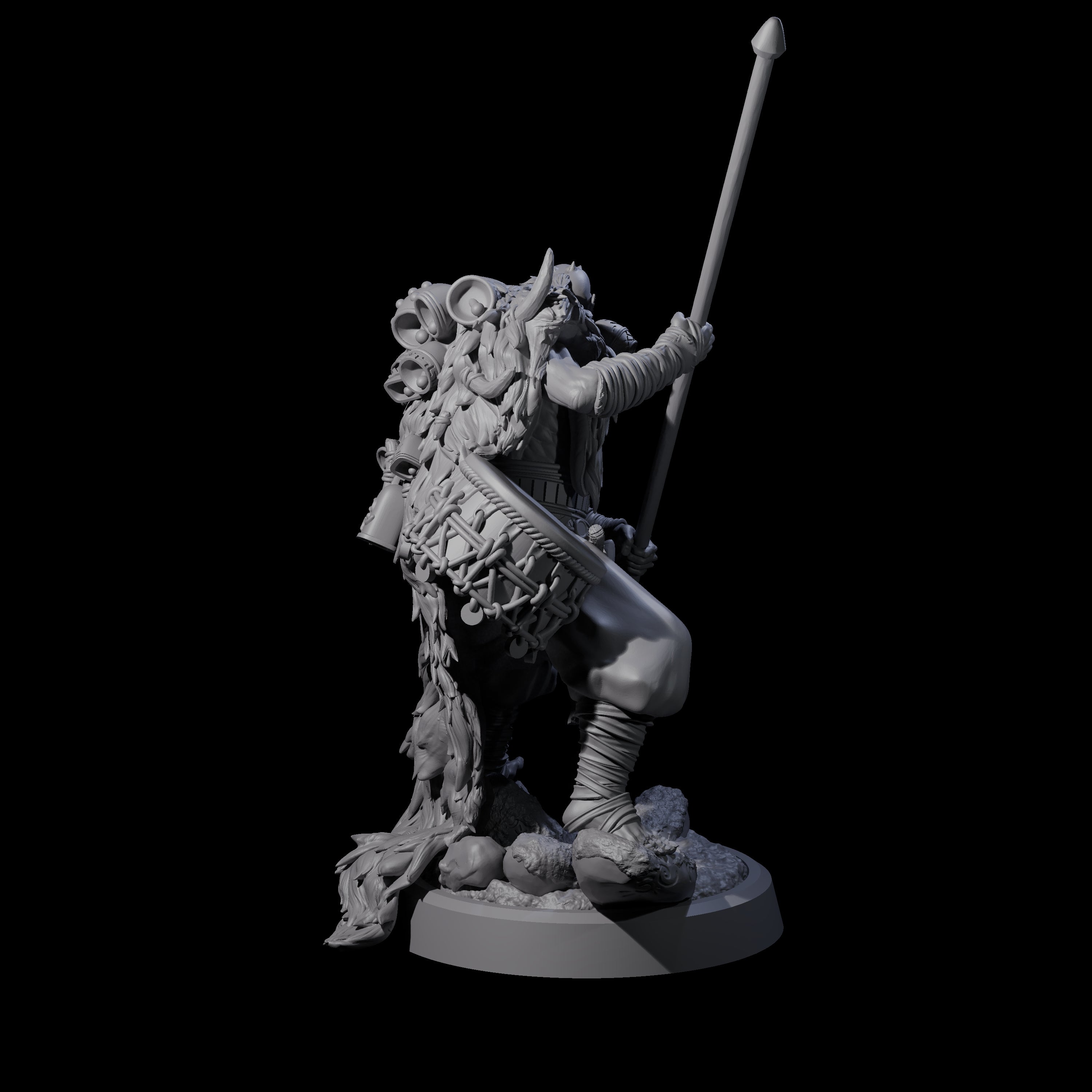Deranged Pagan Cultist C Miniature for Dungeons and Dragons, Pathfinder or other TTRPGs