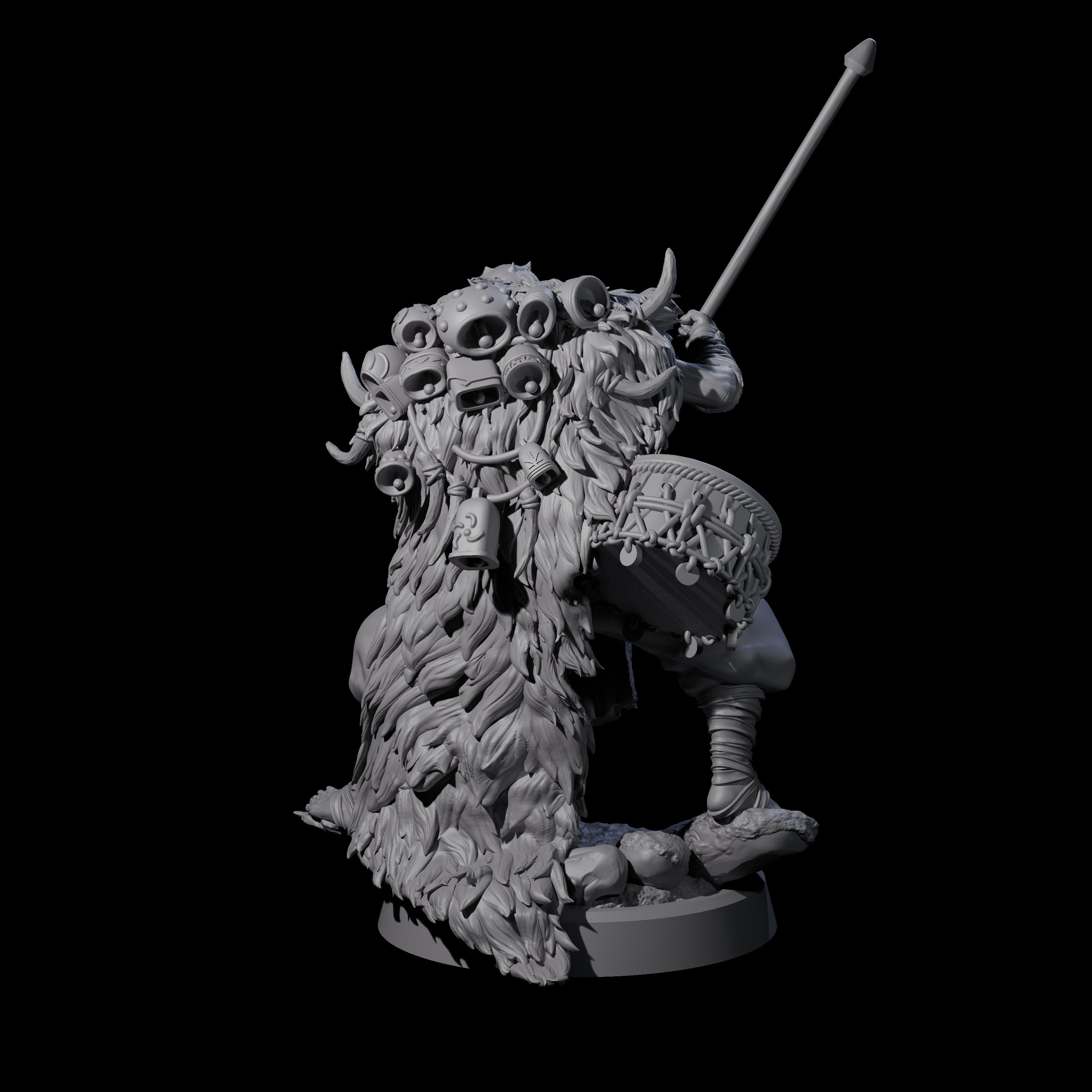 Deranged Pagan Cultist C Miniature for Dungeons and Dragons, Pathfinder or other TTRPGs