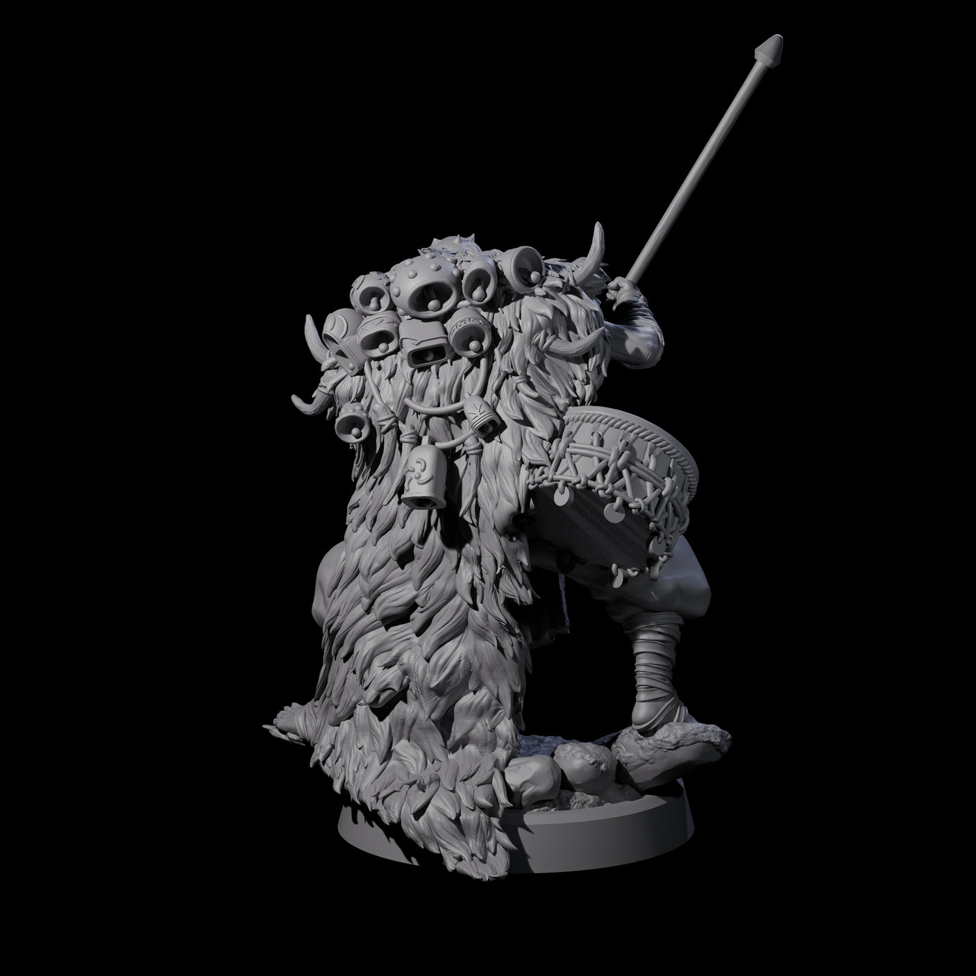 Deranged Pagan Cultist C Miniature for Dungeons and Dragons, Pathfinder or other TTRPGs