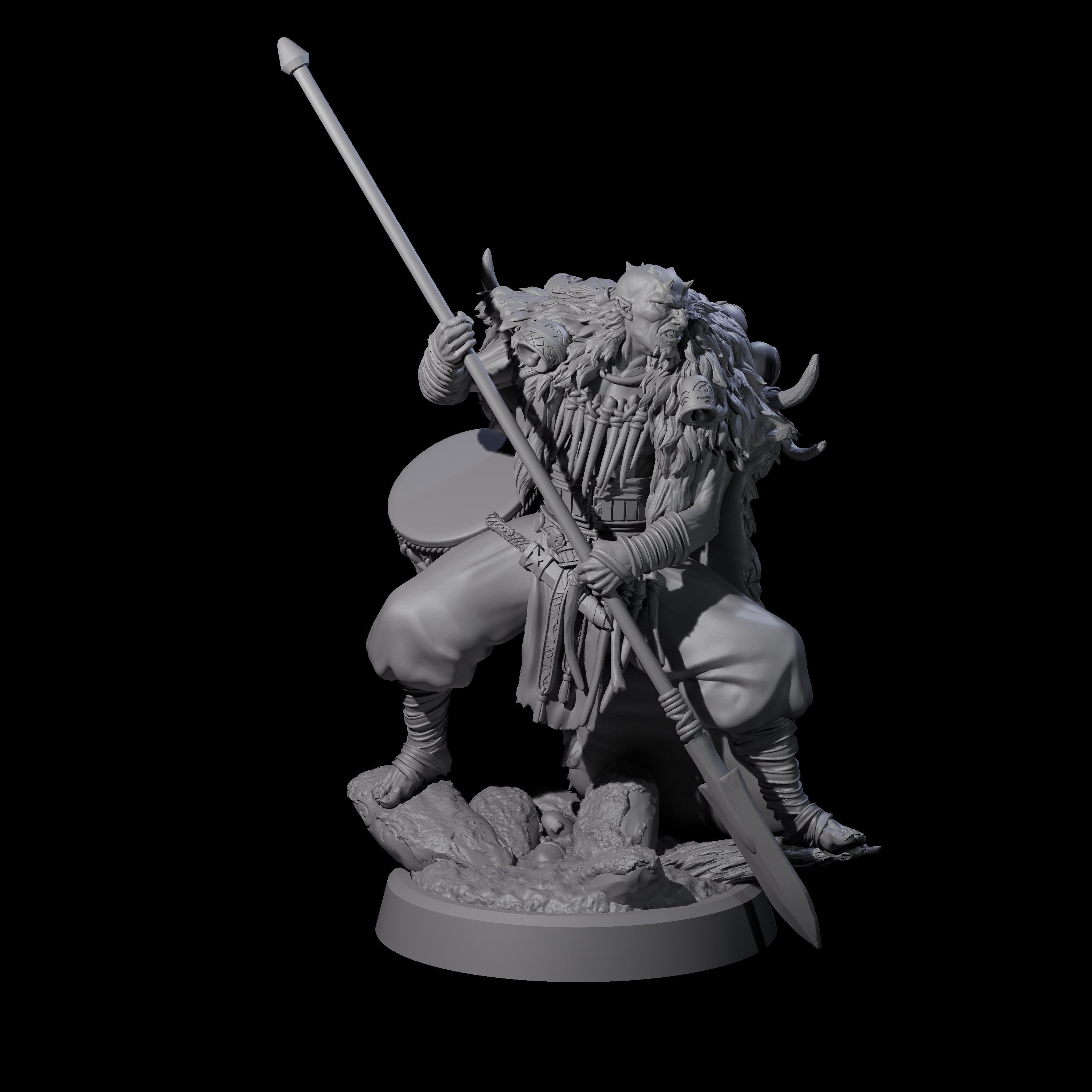 Deranged Pagan Cultist C Miniature for Dungeons and Dragons, Pathfinder or other TTRPGs