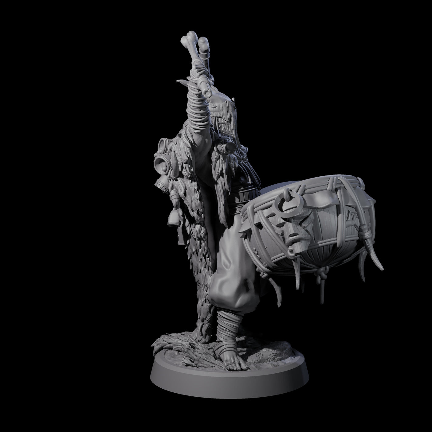 Deranged Pagan Cultist D Miniature for Dungeons and Dragons, Pathfinder or other TTRPGs