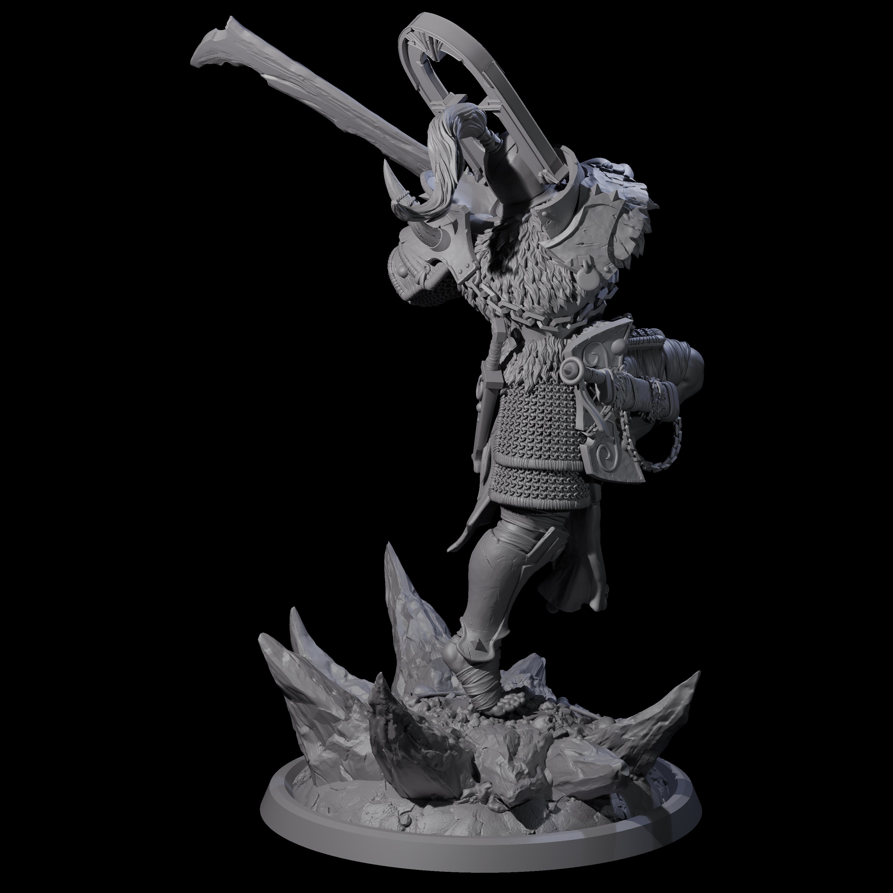 Descending Doomwalker B Miniature for Dungeons and Dragons, Pathfinder or other TTRPGs
