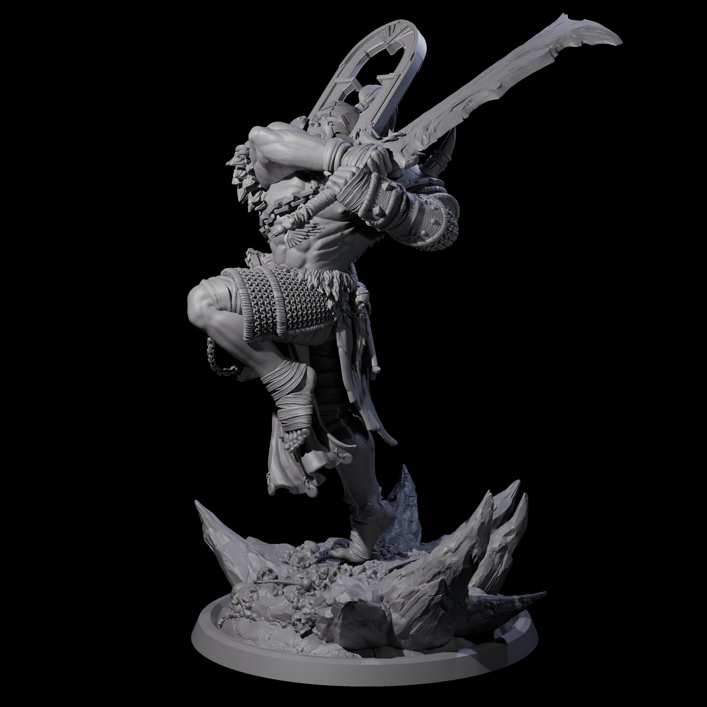 Descending Doomwalker B Miniature for Dungeons and Dragons, Pathfinder or other TTRPGs