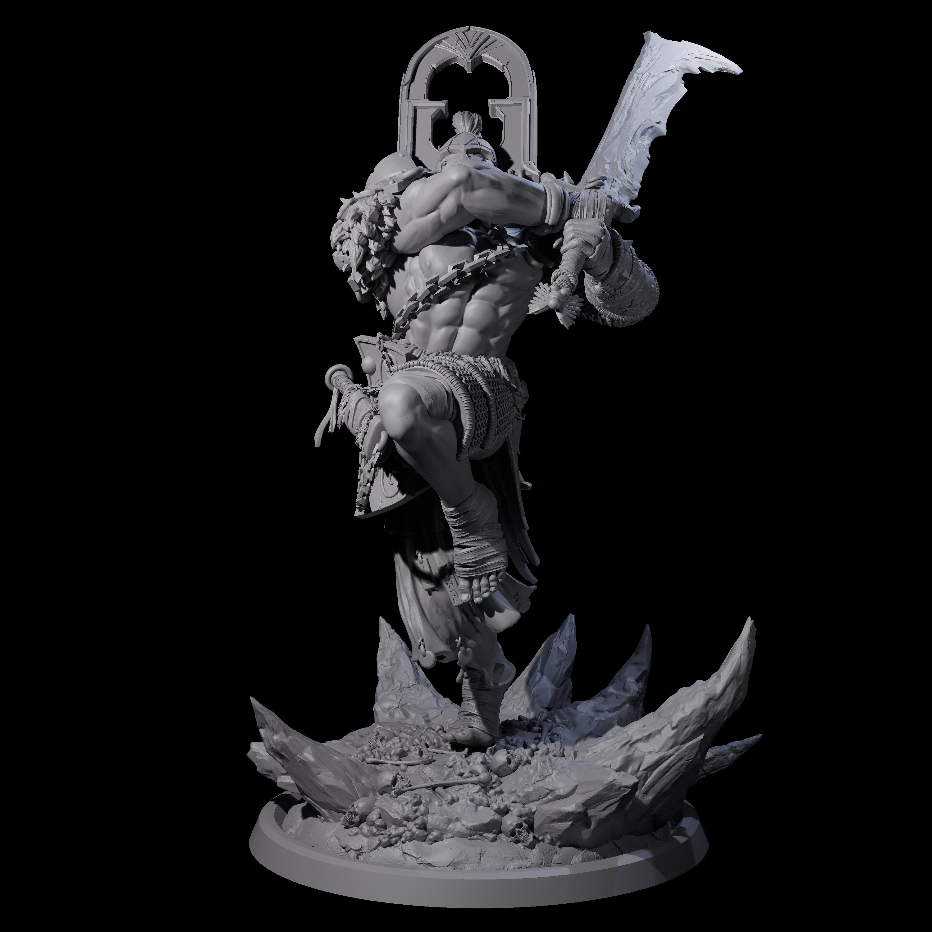 Descending Doomwalker B Miniature for Dungeons and Dragons, Pathfinder or other TTRPGs