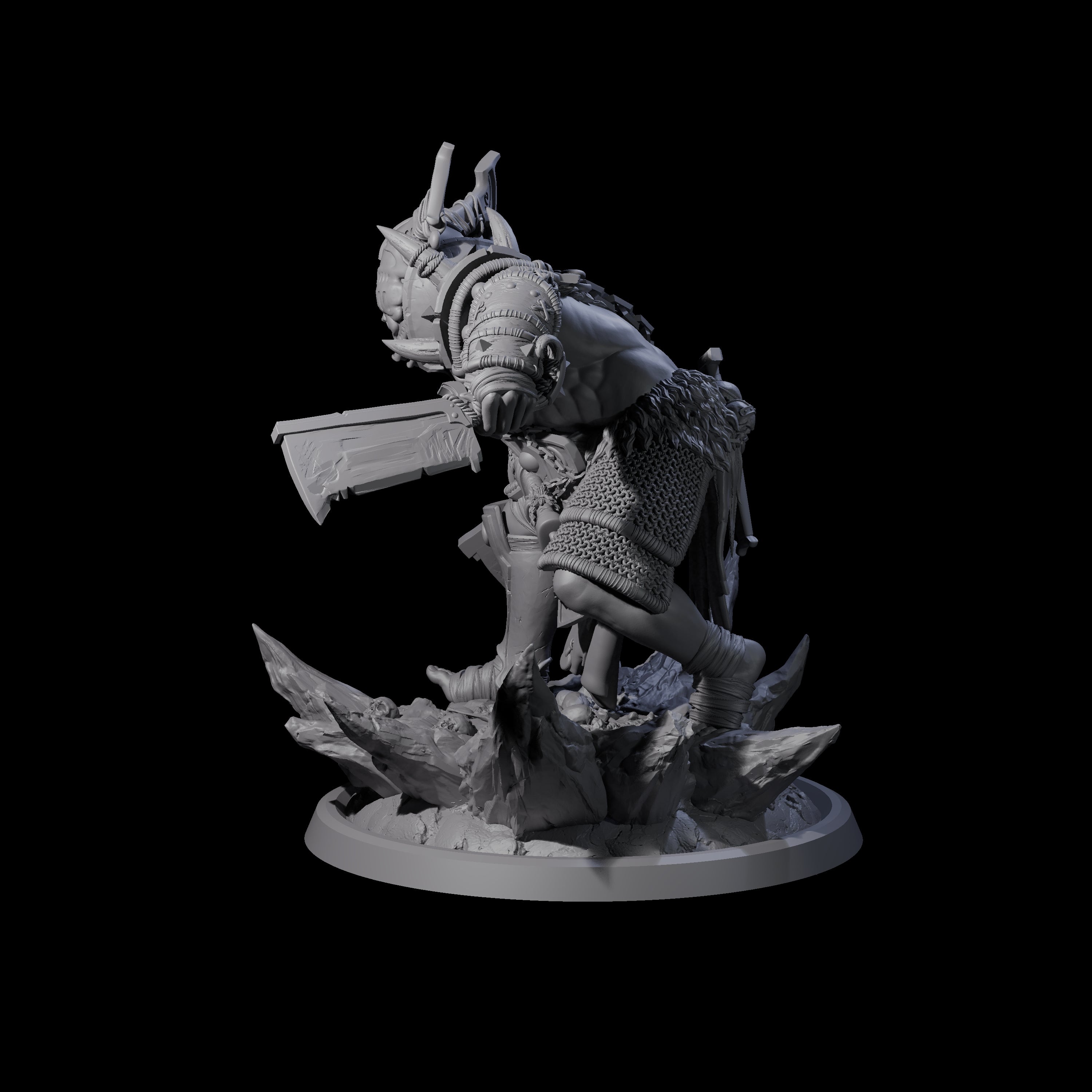 Descending Doomwalker C Miniature for Dungeons and Dragons, Pathfinder or other TTRPGs