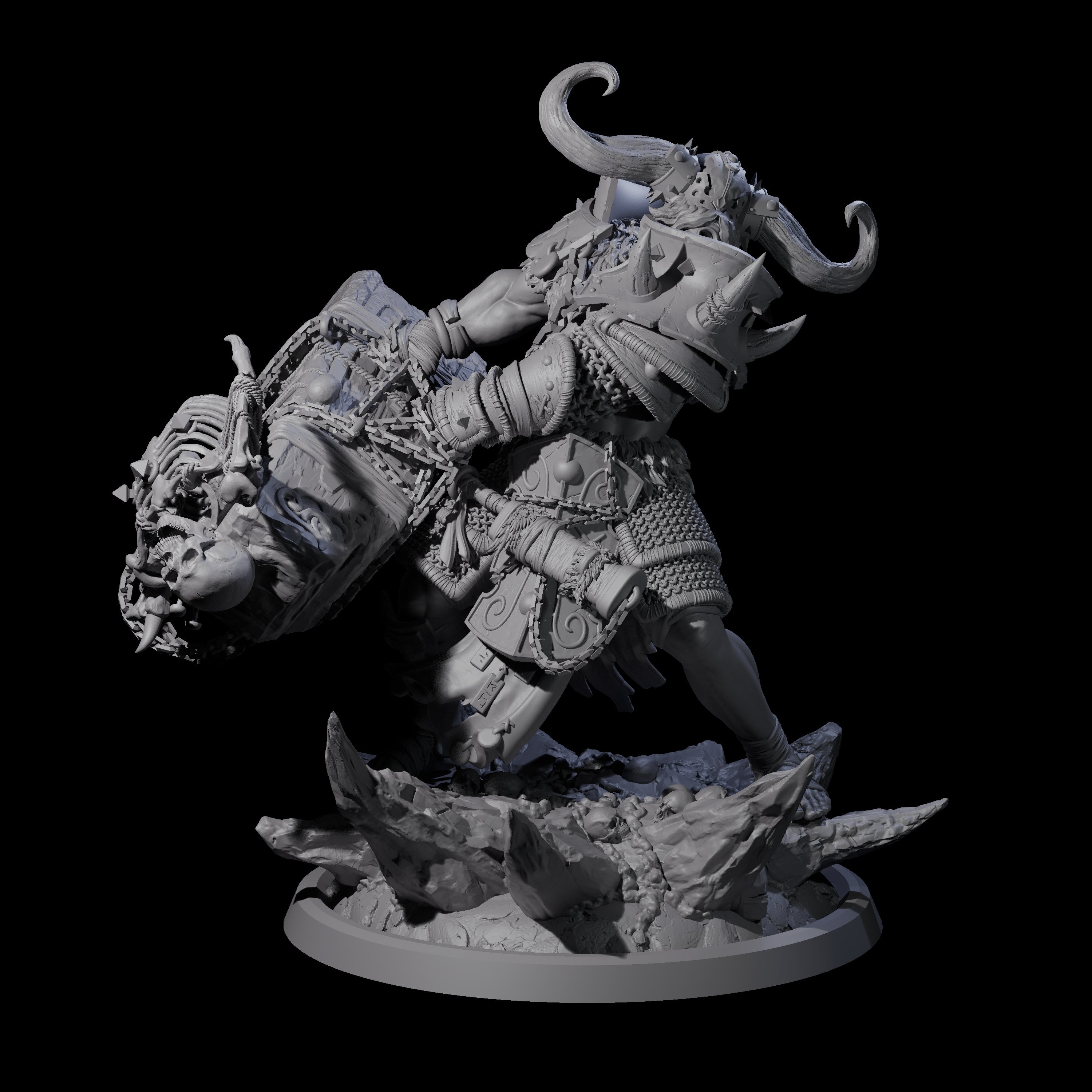 Descending Doomwalker D Miniature for Dungeons and Dragons, Pathfinder or other TTRPGs