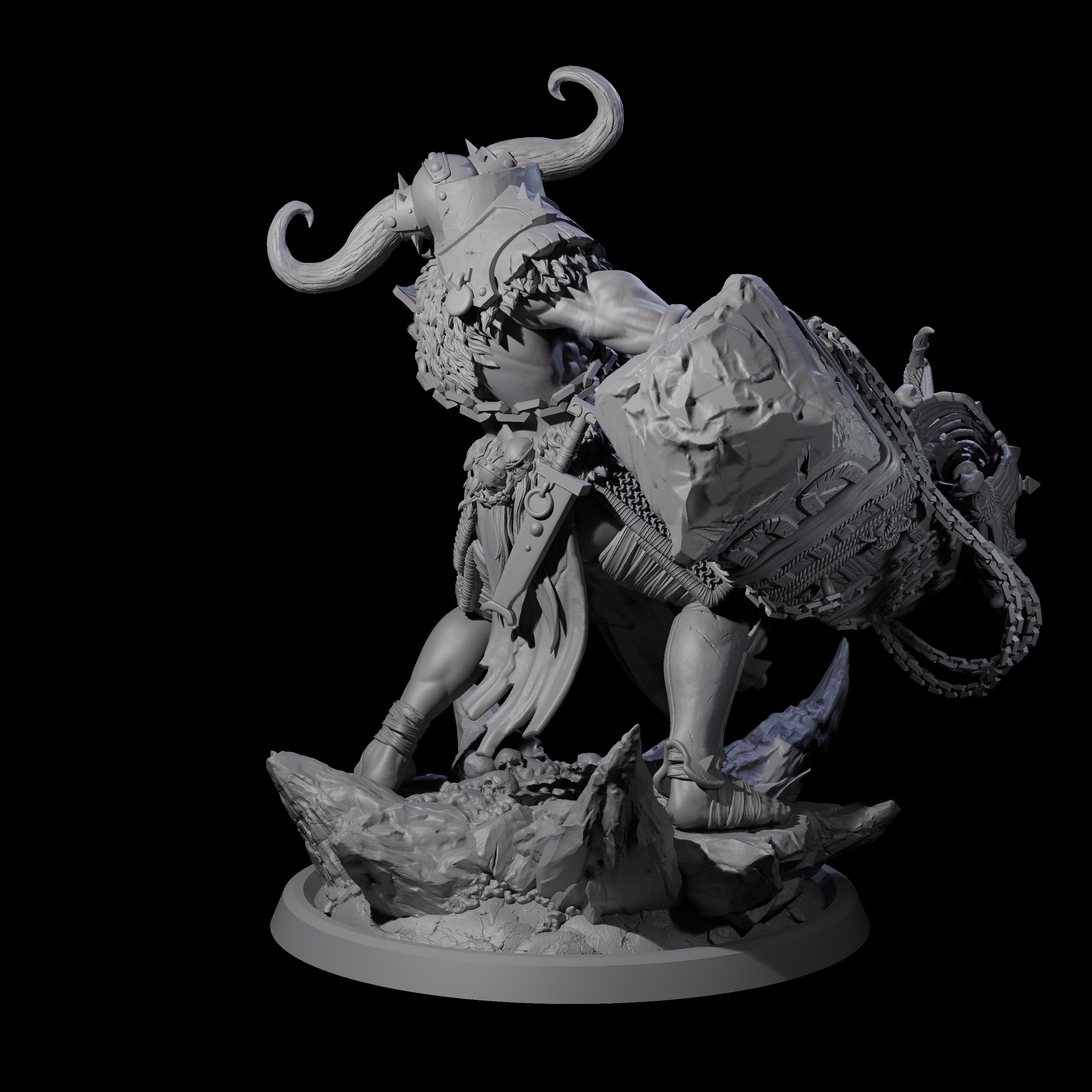 Descending Doomwalker D Miniature for Dungeons and Dragons, Pathfinder or other TTRPGs