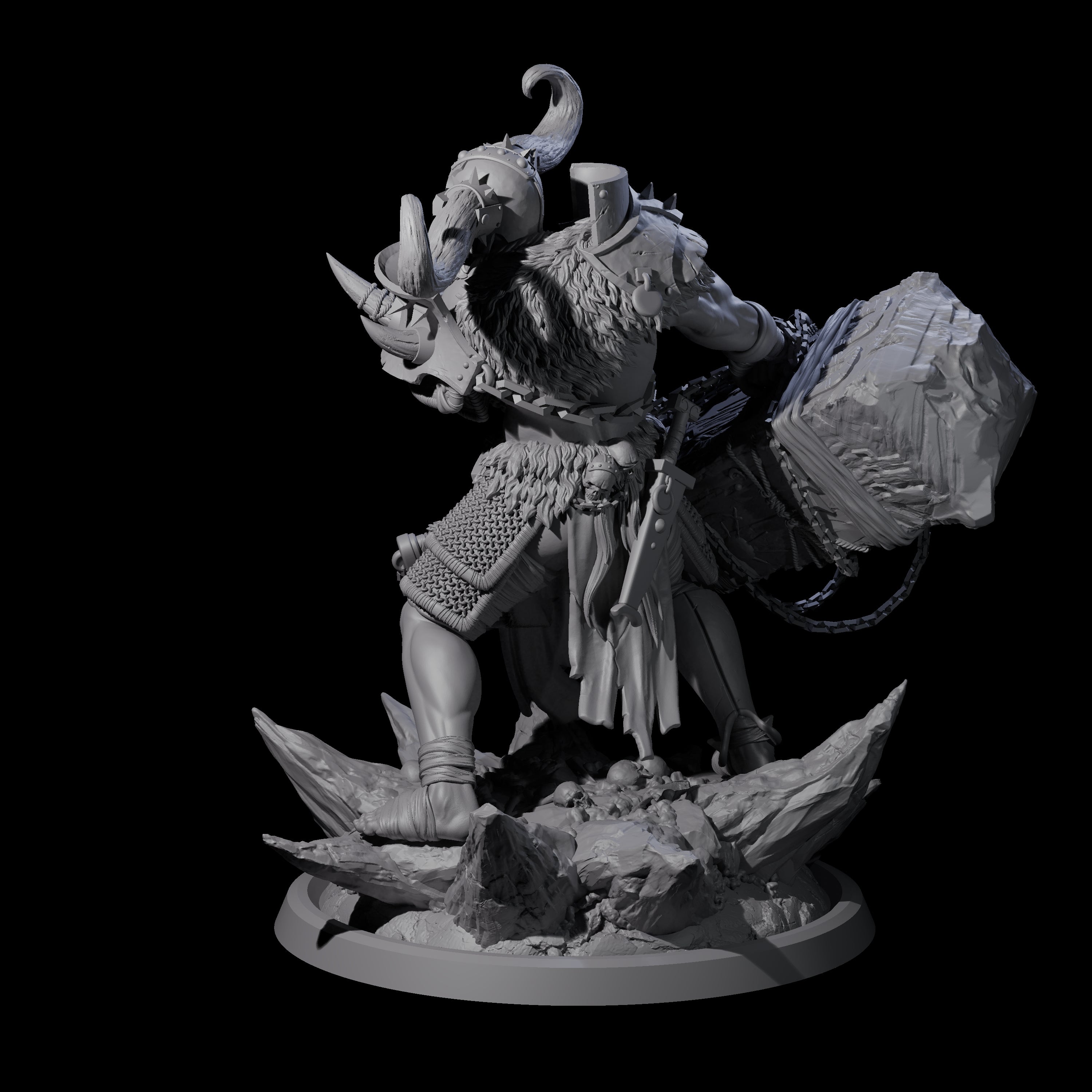 Descending Doomwalker D Miniature for Dungeons and Dragons, Pathfinder or other TTRPGs