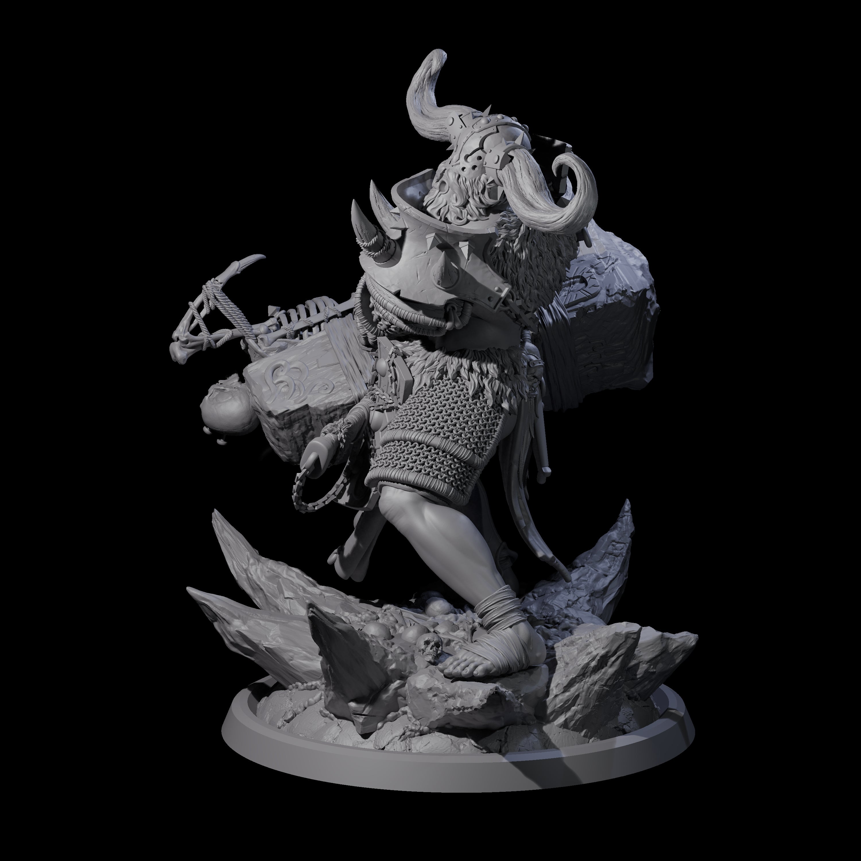 Descending Doomwalker D Miniature for Dungeons and Dragons, Pathfinder or other TTRPGs
