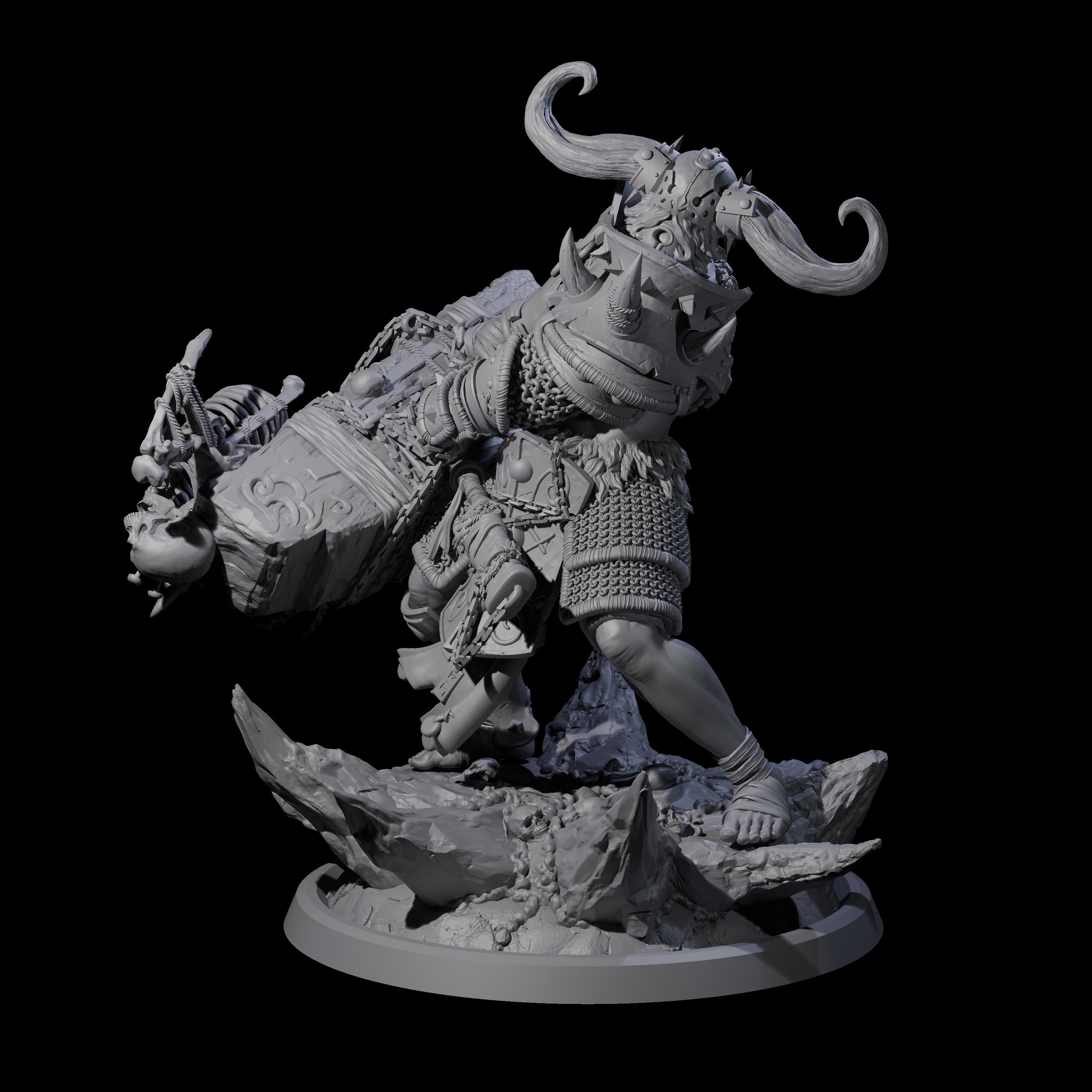 Descending Doomwalker D Miniature for Dungeons and Dragons, Pathfinder or other TTRPGs