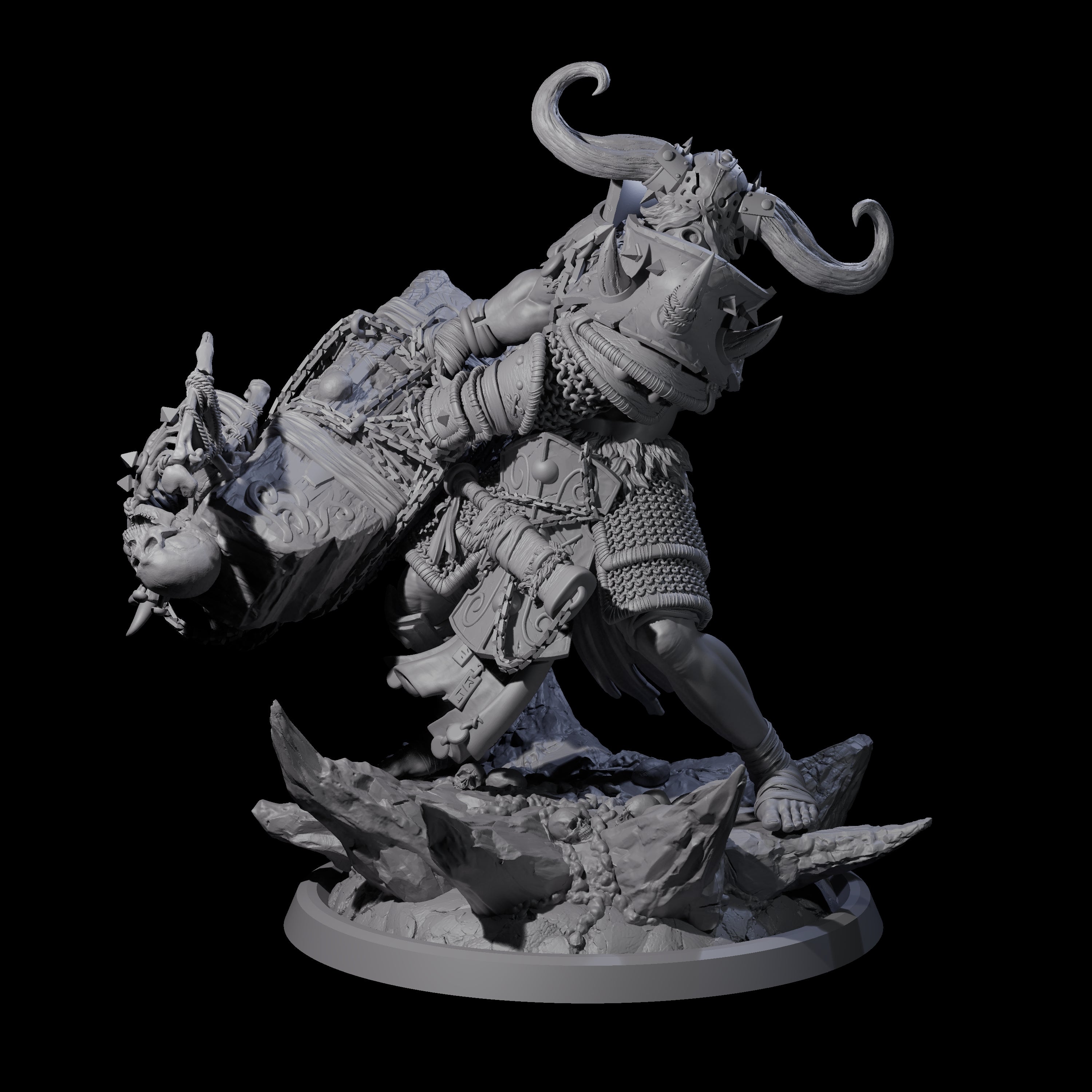 Descending Doomwalker D Miniature for Dungeons and Dragons, Pathfinder or other TTRPGs