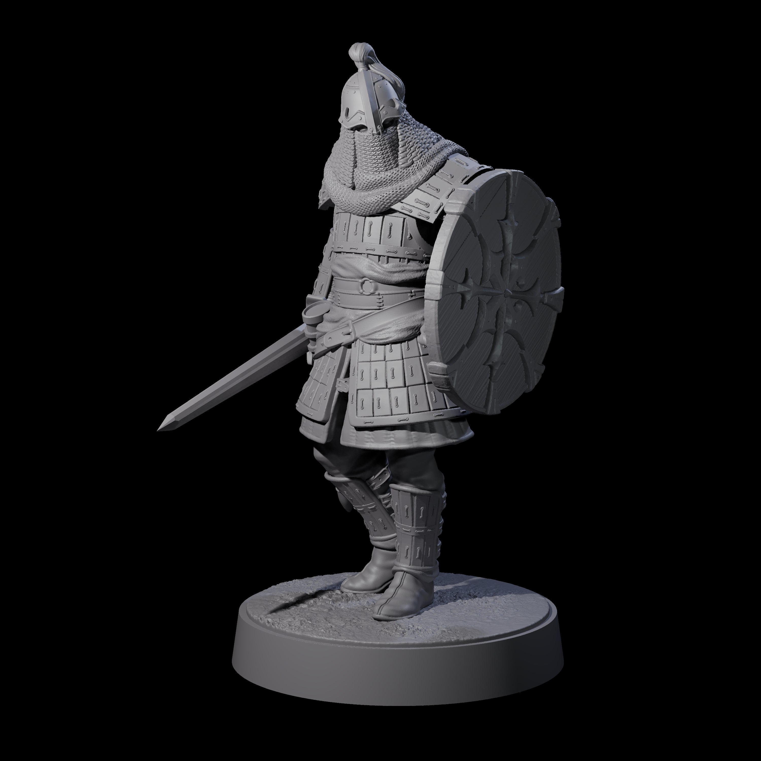 Desert Mercenary A Miniature for Dungeons and Dragons, Pathfinder or other TTRPGs
